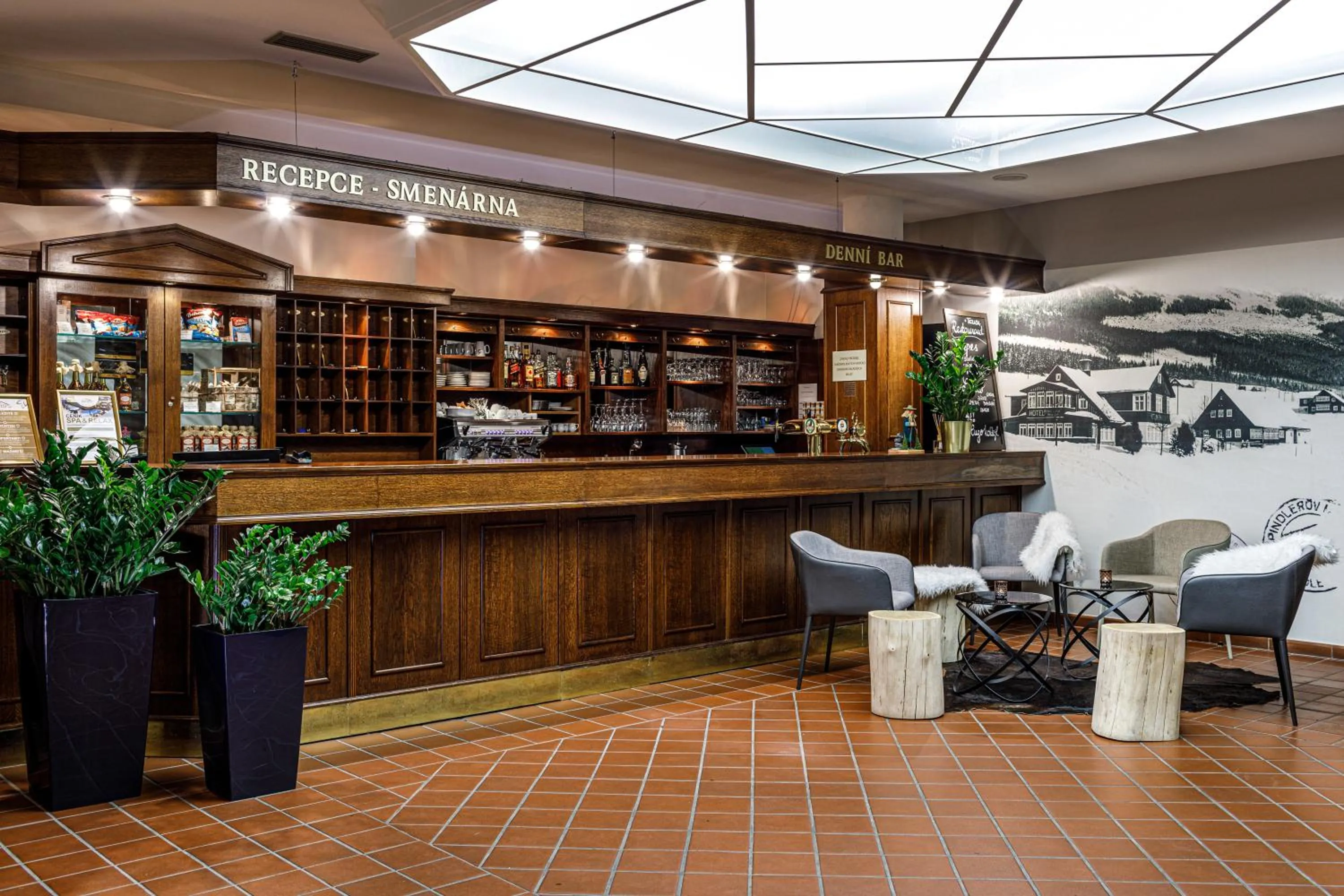 Lobby or reception in Hotel Zátiší