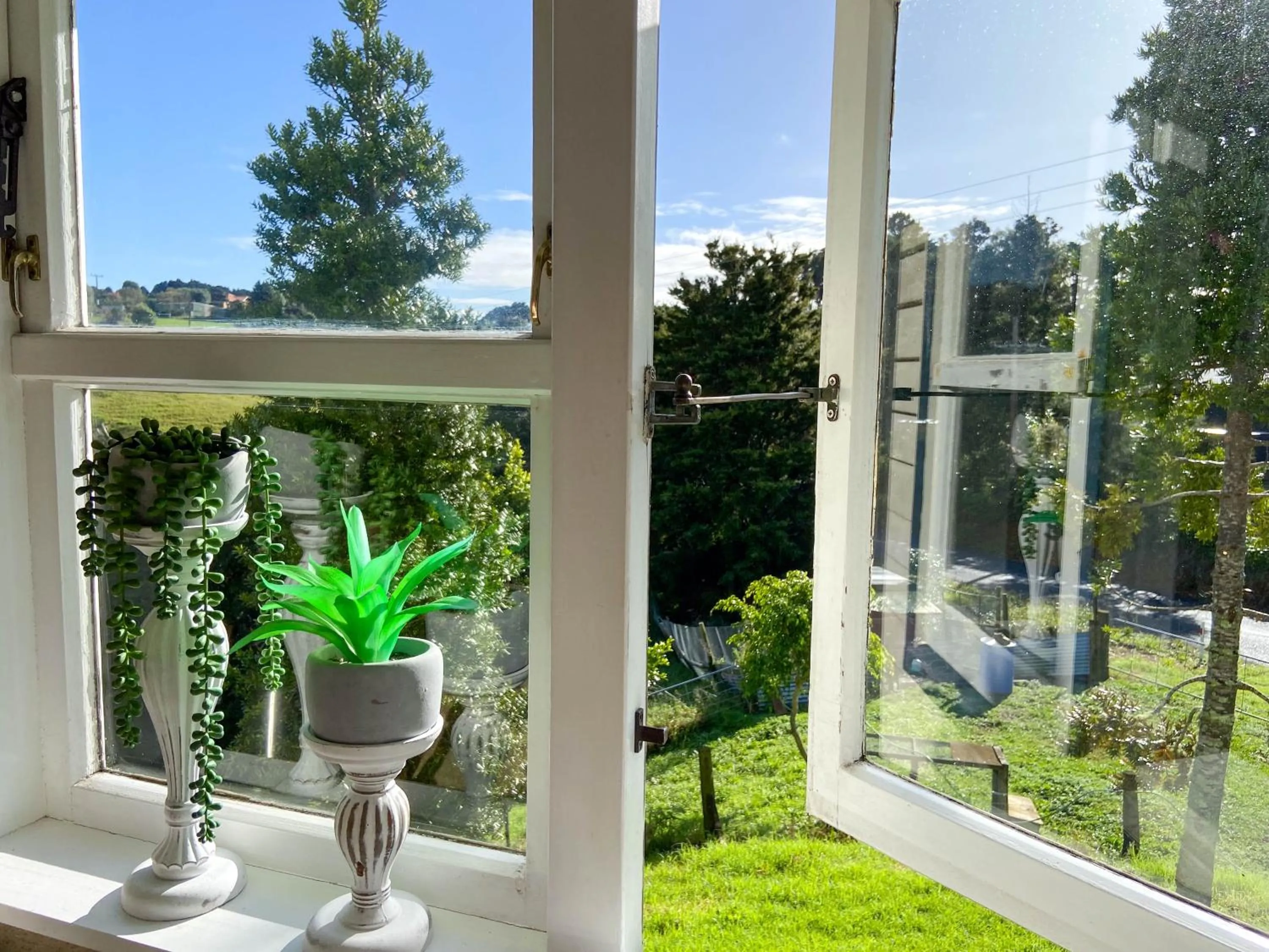 Garden view in Kauri Villas