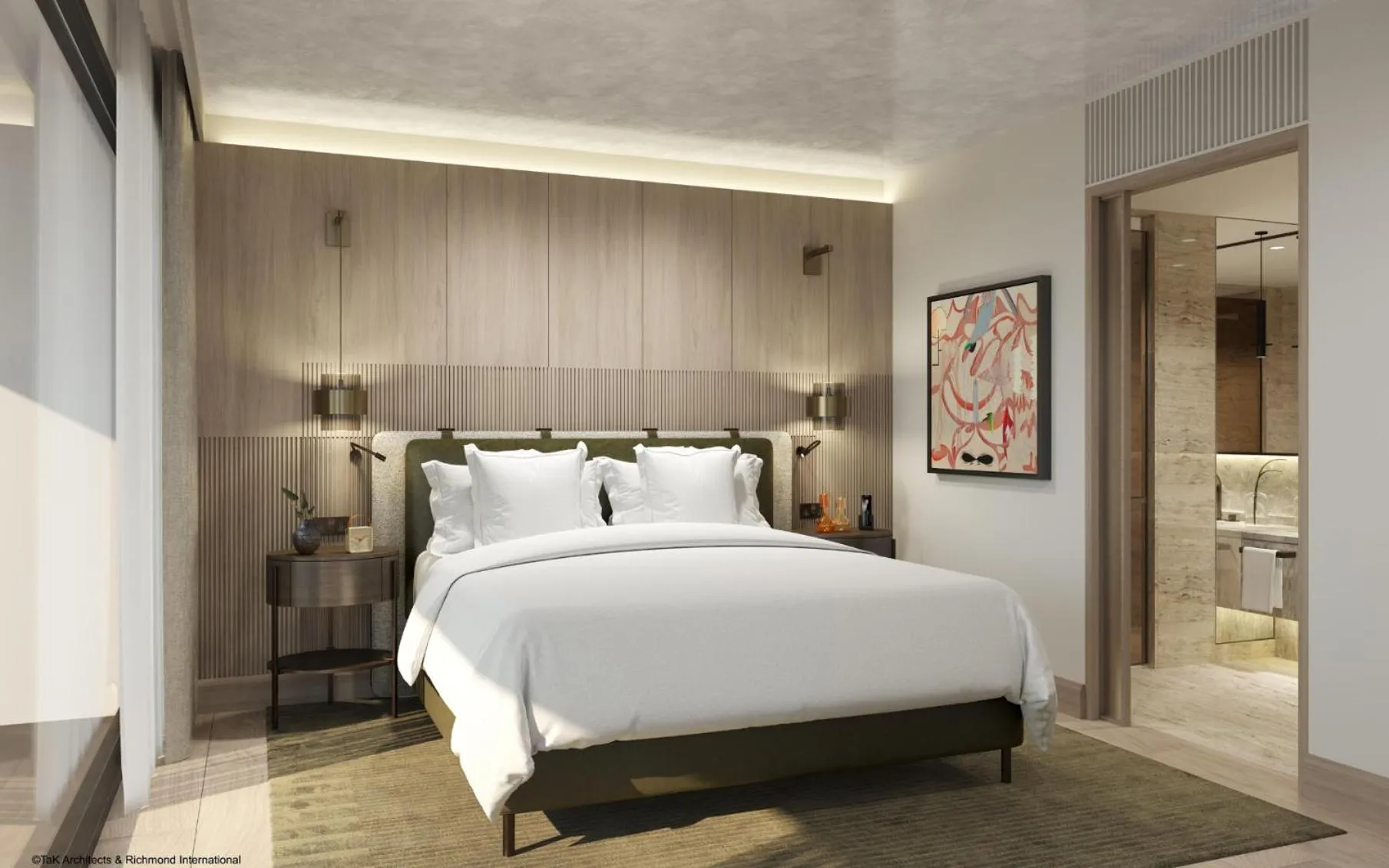 Bed in Fairmont Golden Prague