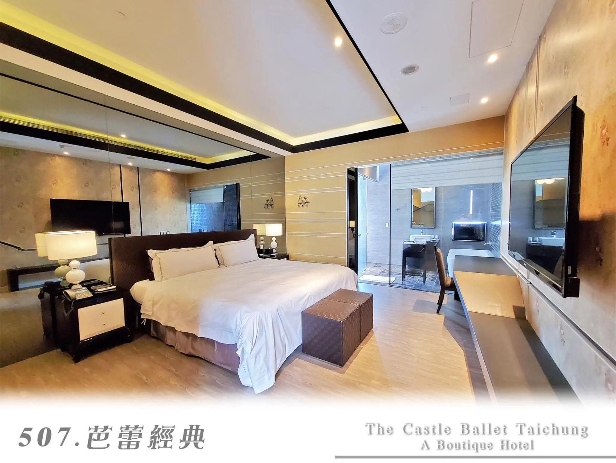 Bedroom, Bed in The Castle Ballet Taichung A Boutique Hotel