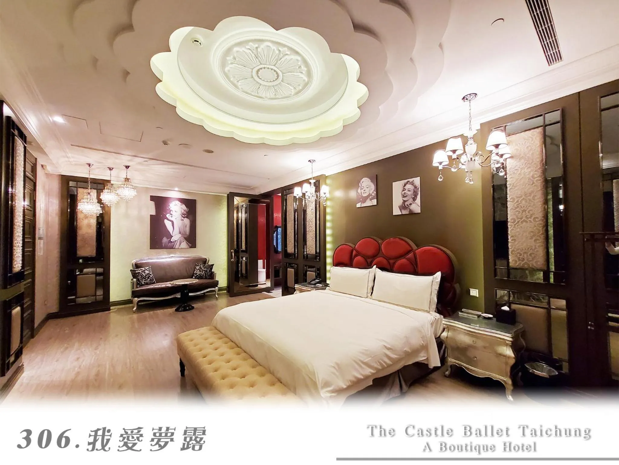 Bed in The Castle Ballet Taichung A Boutique Hotel