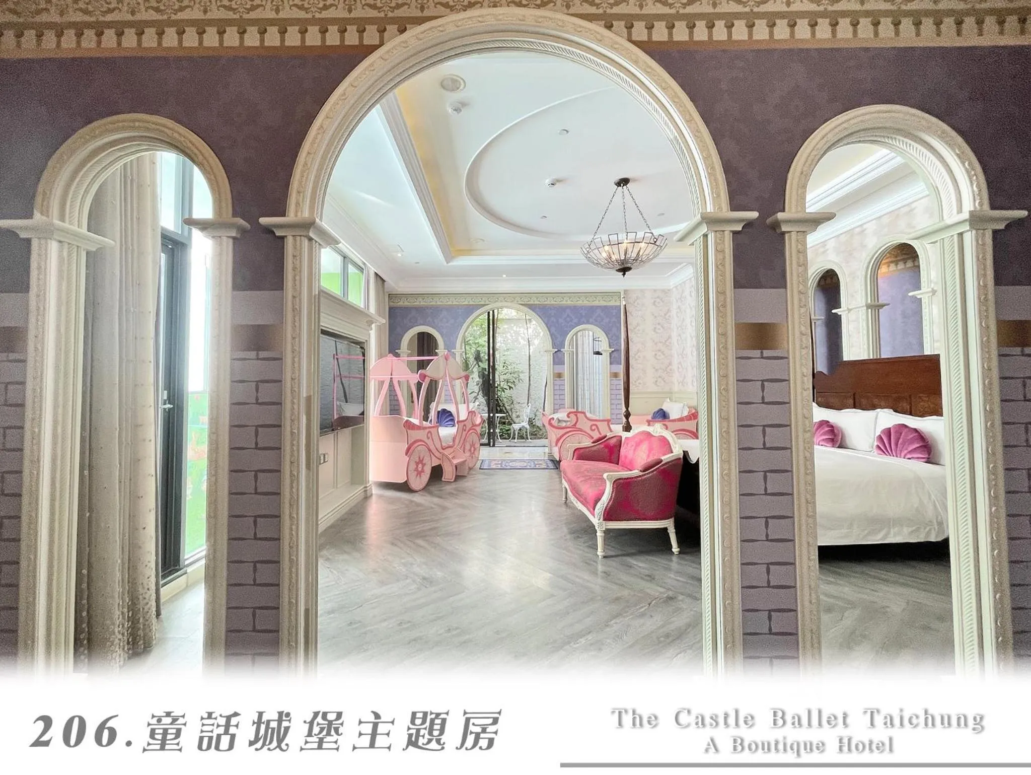 Bedroom in The Castle Ballet Taichung A Boutique Hotel