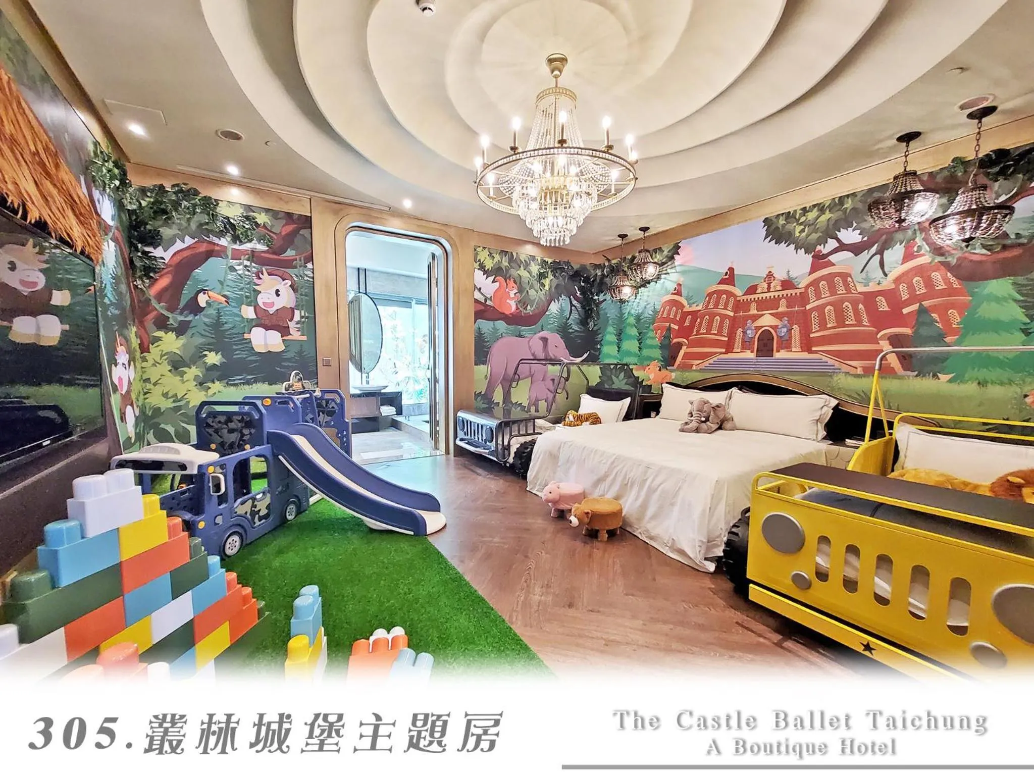 Bedroom, Bed in The Castle Ballet Taichung A Boutique Hotel