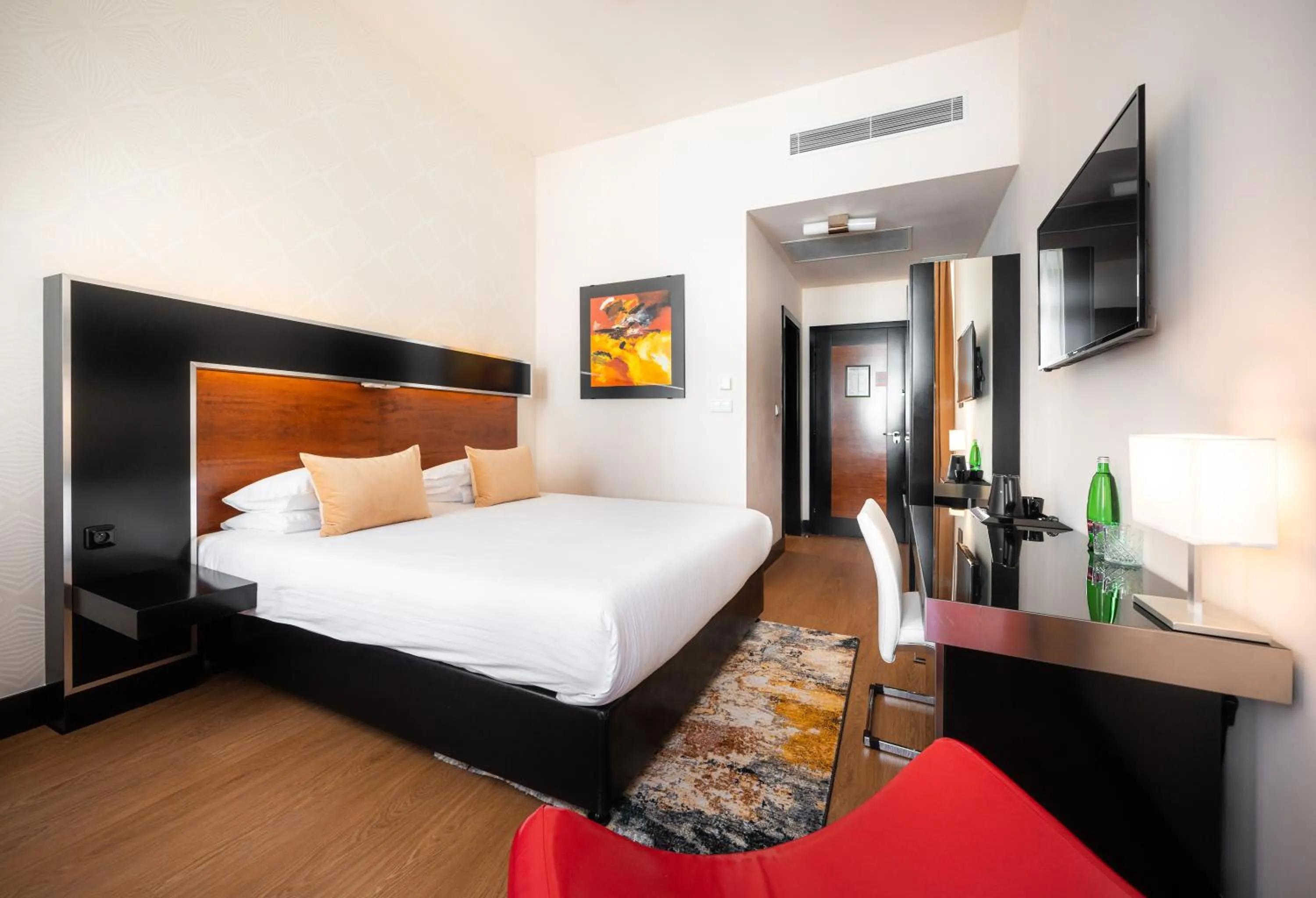 Bedroom, Bed in Grand Majestic Hotel Prague