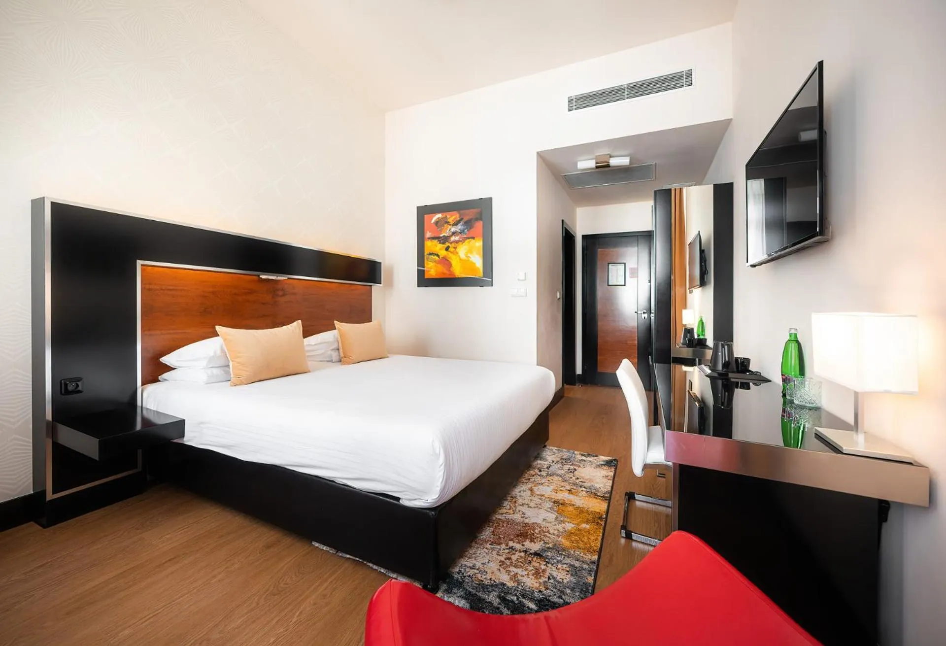 Bedroom, Bed in Grand Majestic Hotel Prague