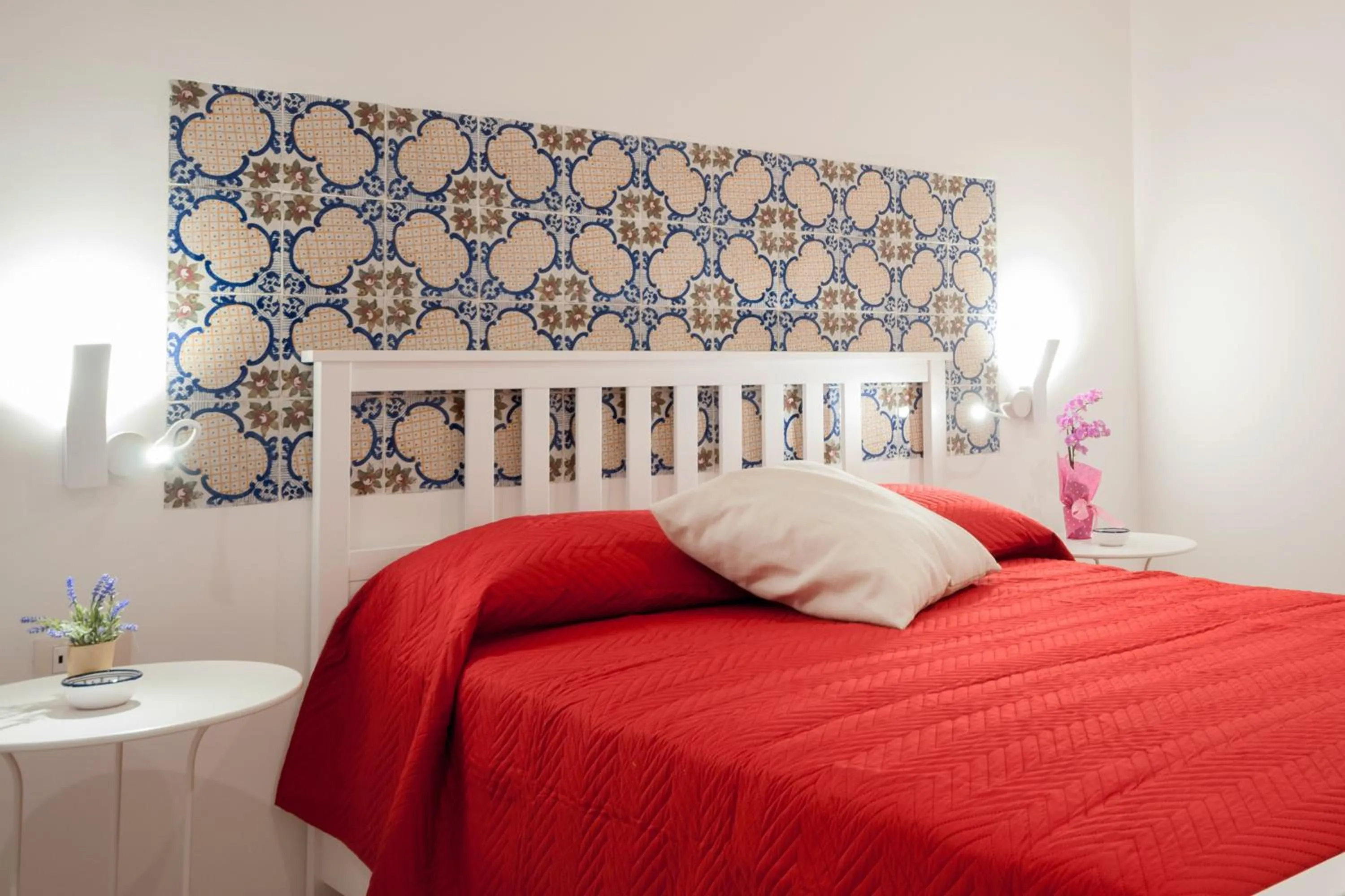 Decorative detail, Bed in B&B Ponticello