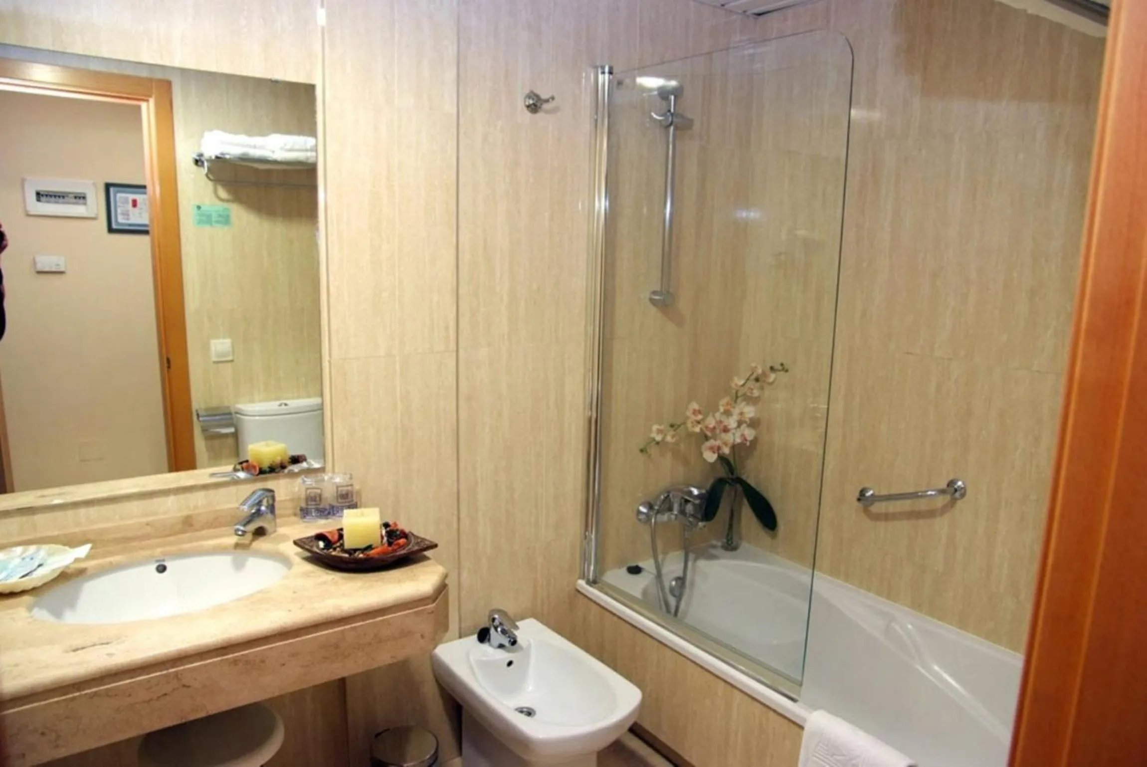 Bathroom in Hotel La Noyesa *** Superior