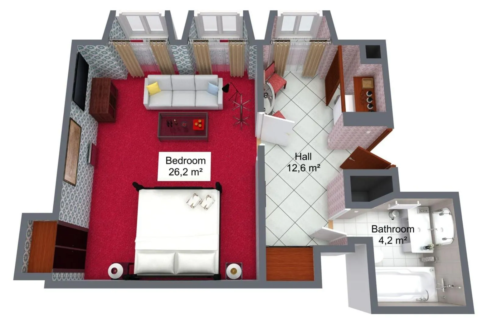 Photo of the whole room in Residence Seven Angels