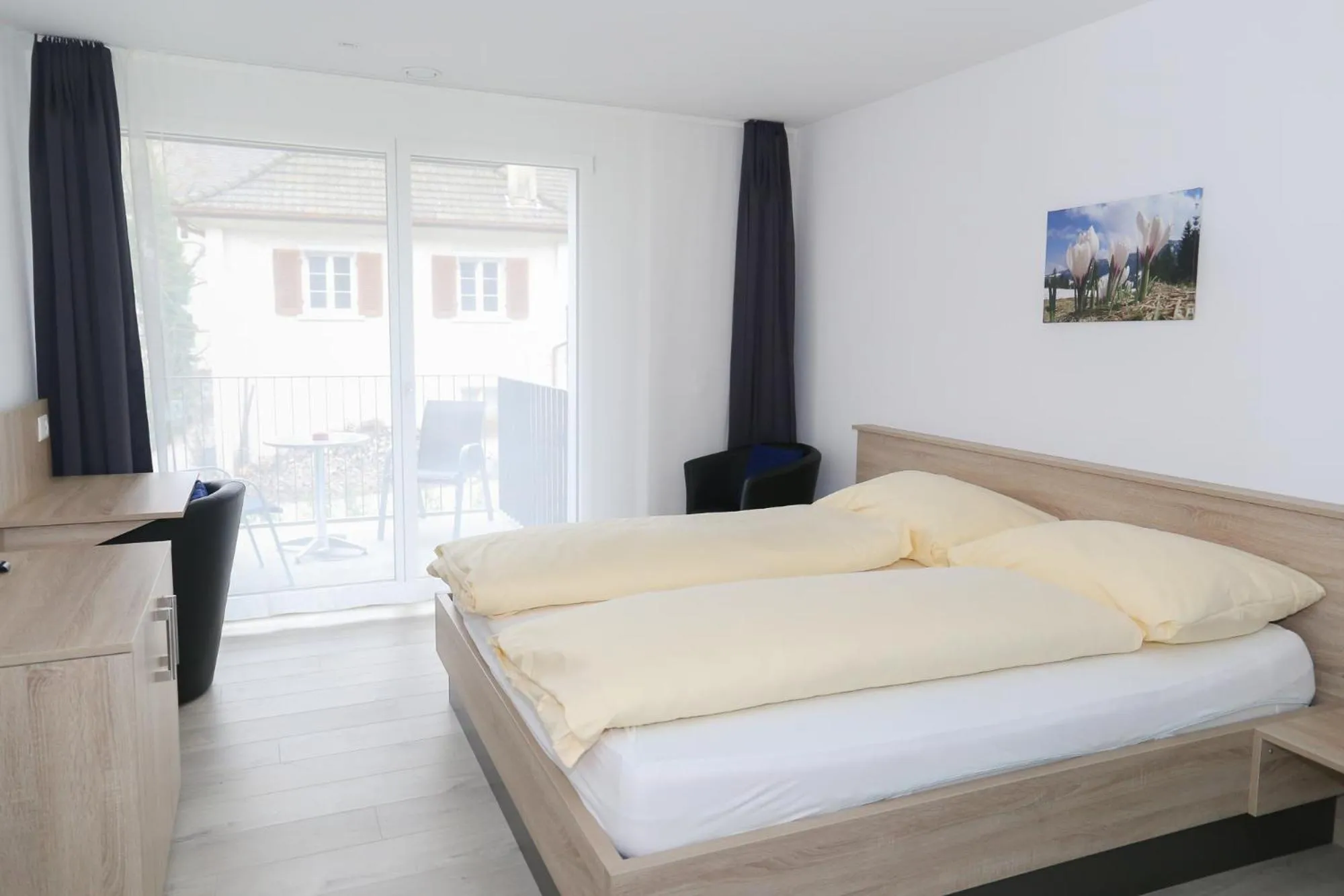 Bed in Hotel Traube Garni