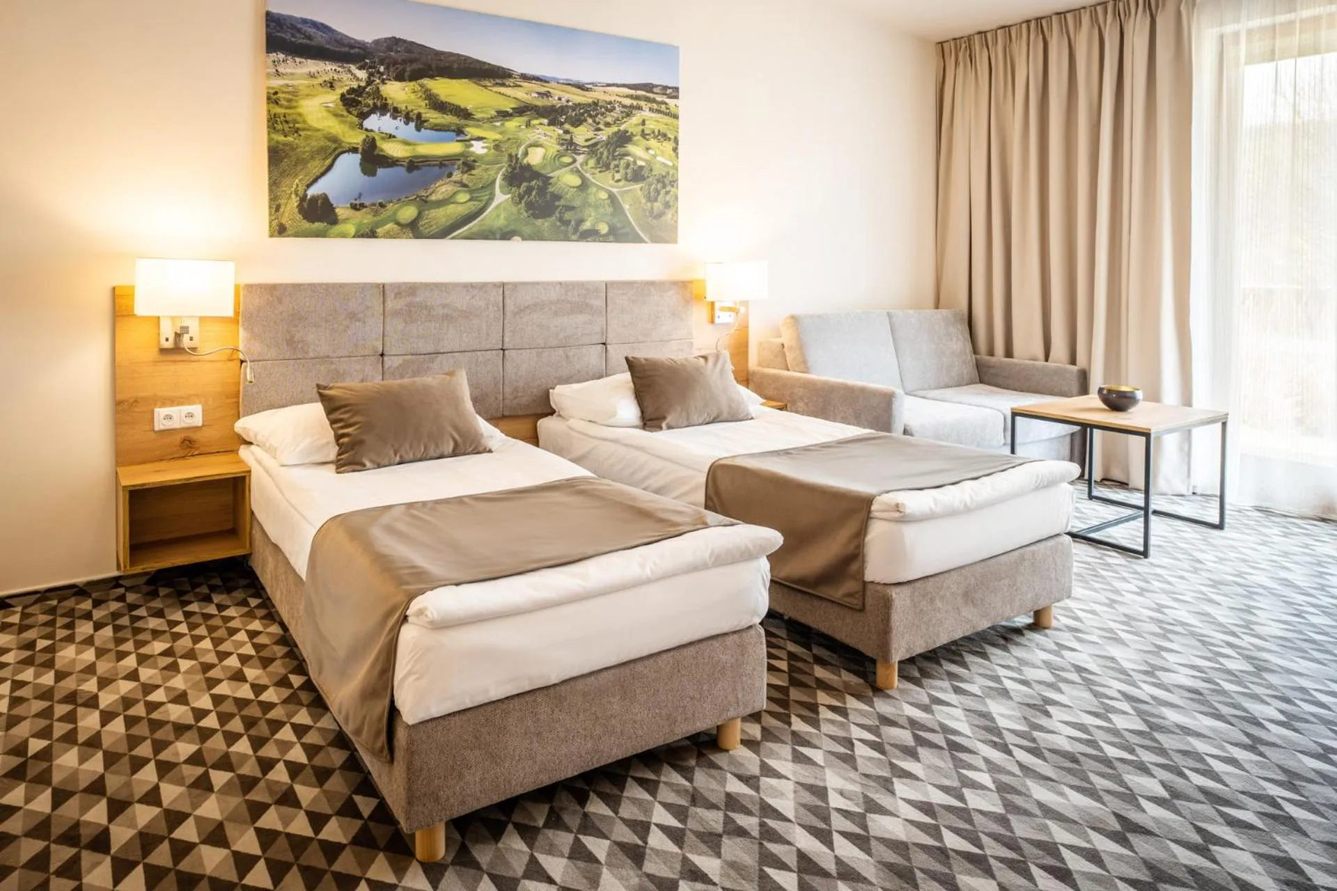 Bed in Hotel Kaskáda