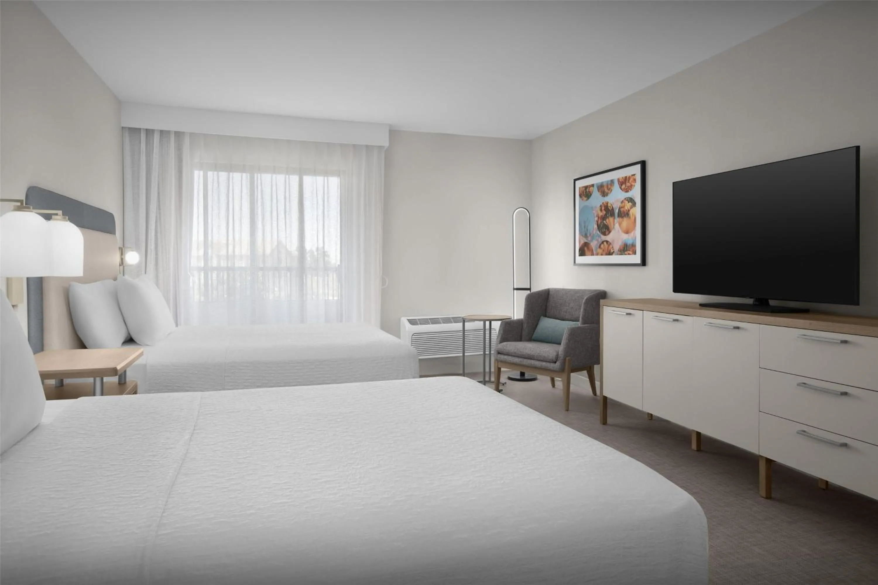 Bed in Homewood Suites by Hilton Santa Maria