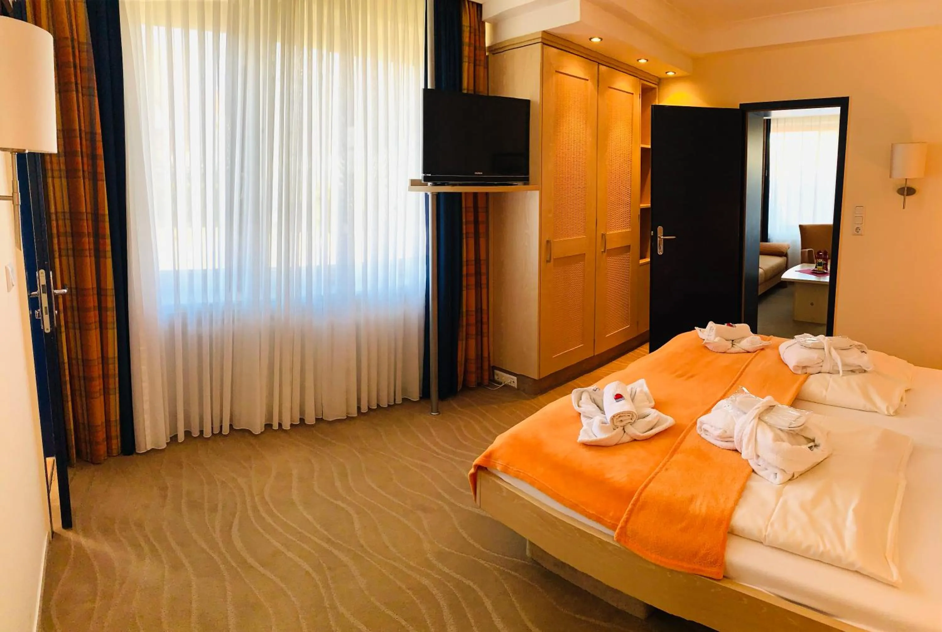 Bedroom, Bed in Aparthotel Kleine Perle