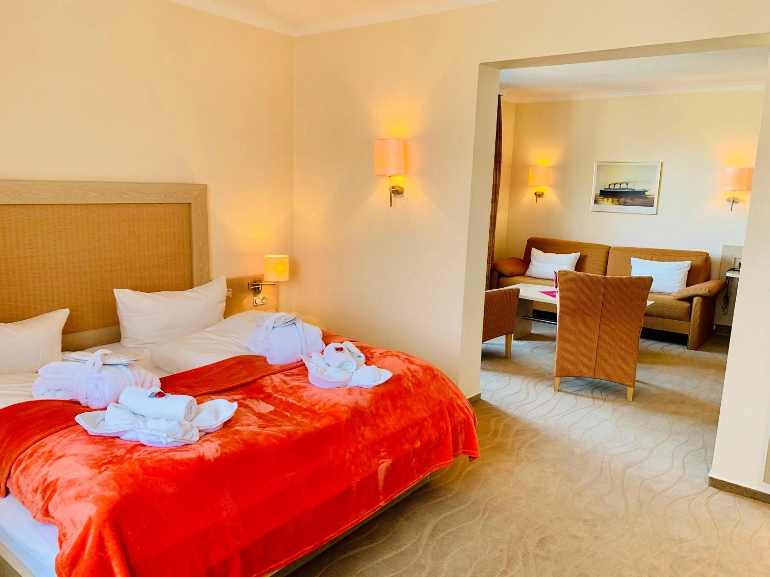 Photo of the whole room, Bed in Aparthotel Kleine Perle