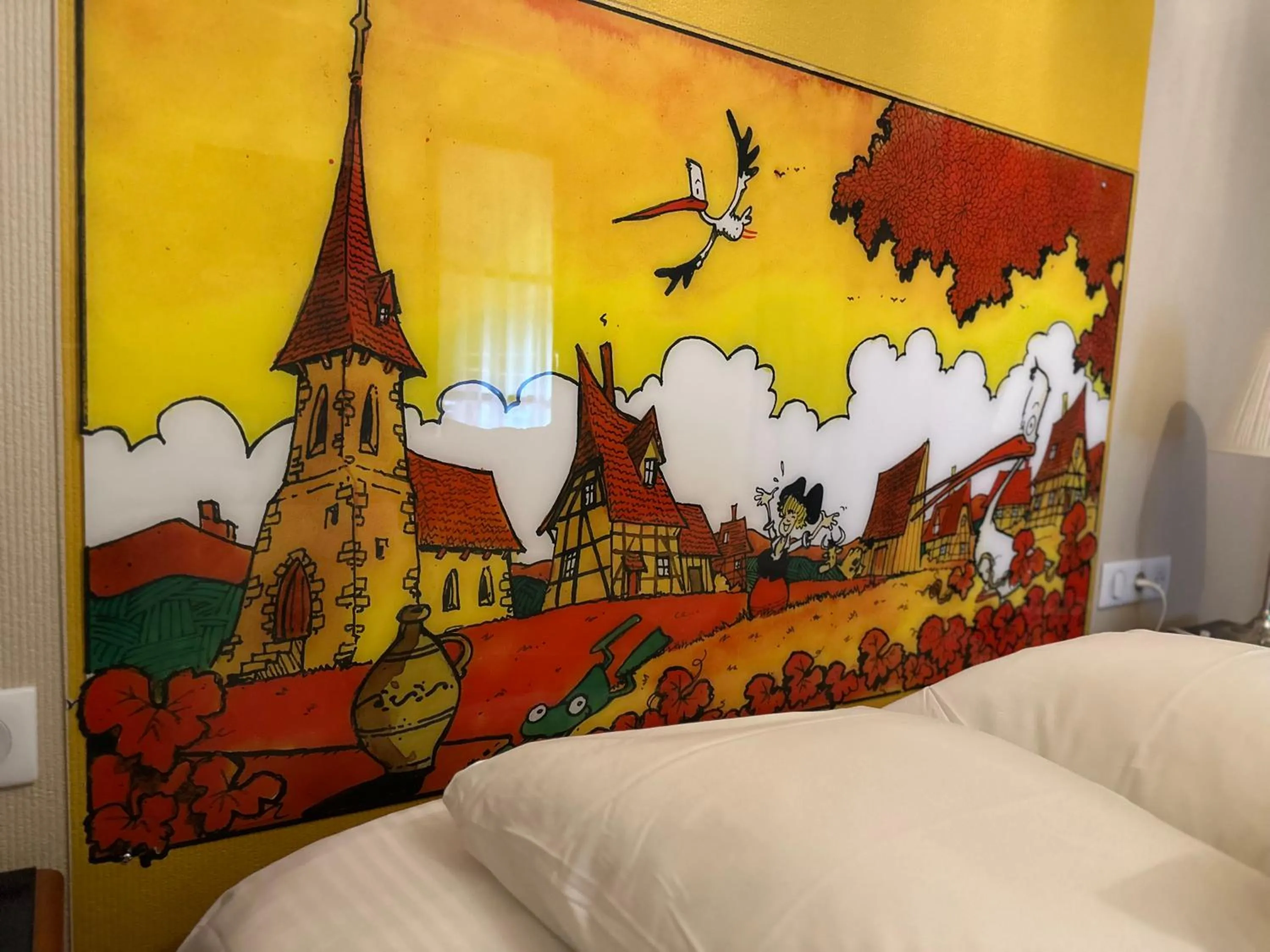 Bed in Auberge Le Meisenberg