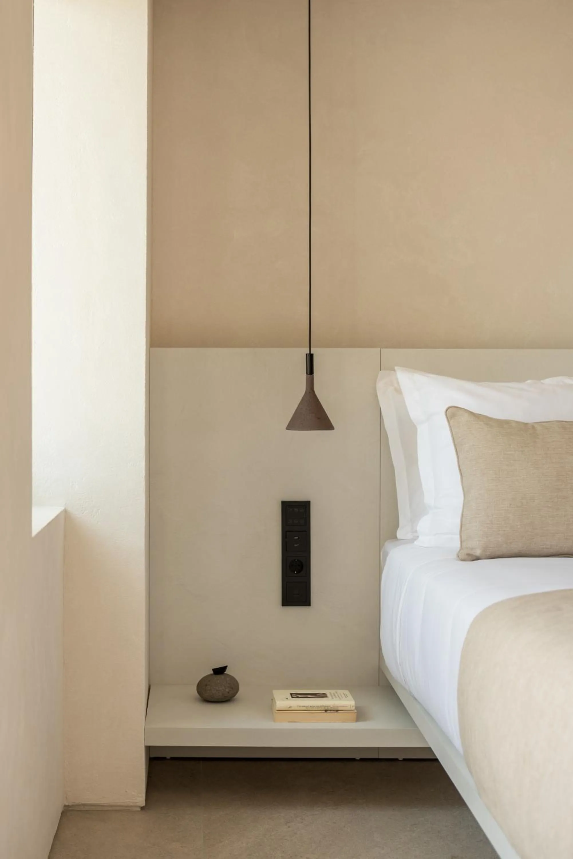 Decorative detail, Bed in Hotel Senia