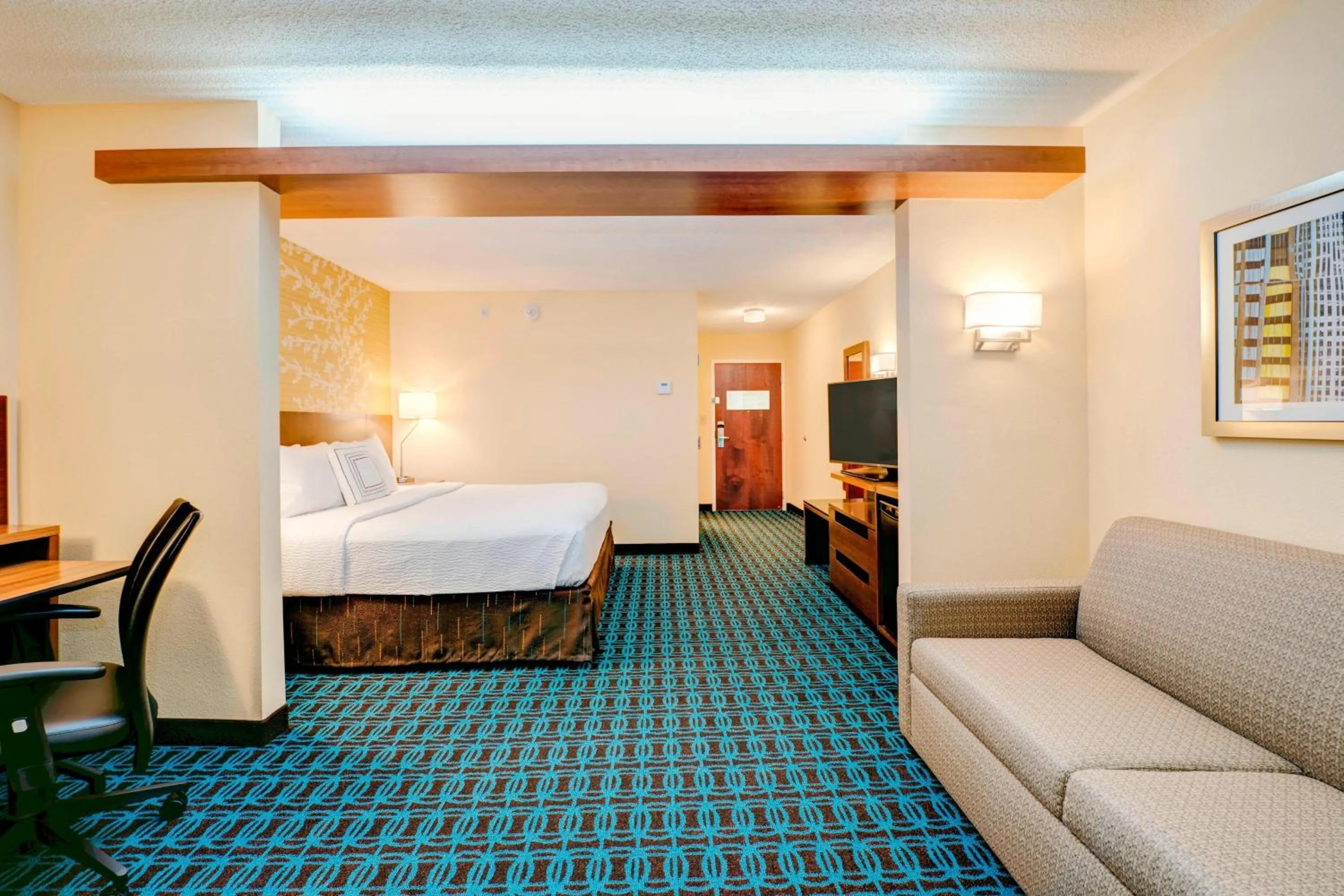 Bedroom, Bed in Fairfield Inn & Suites by Marriott Greenville Simpsonville