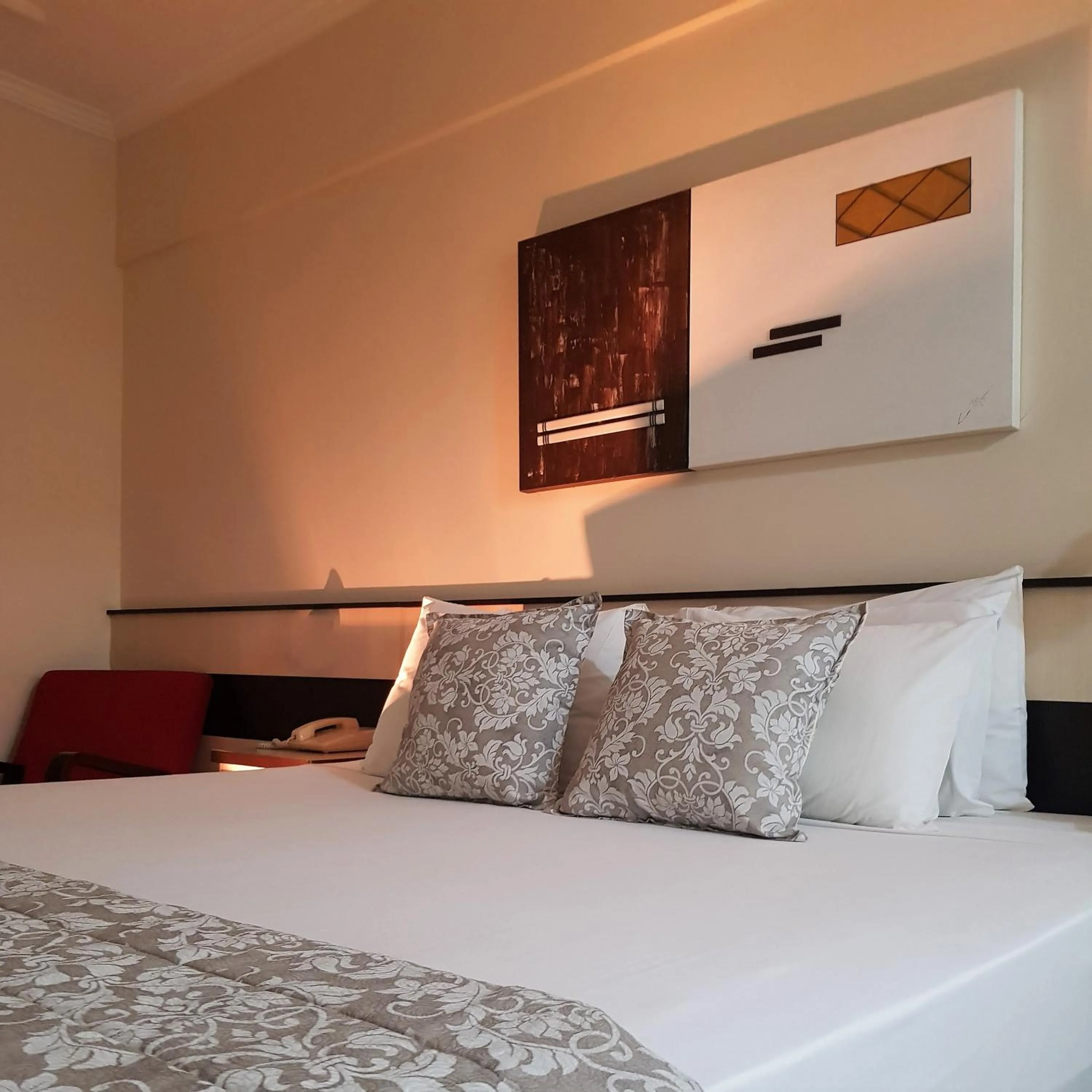 Bed in Hotel Cristal Rio Claro