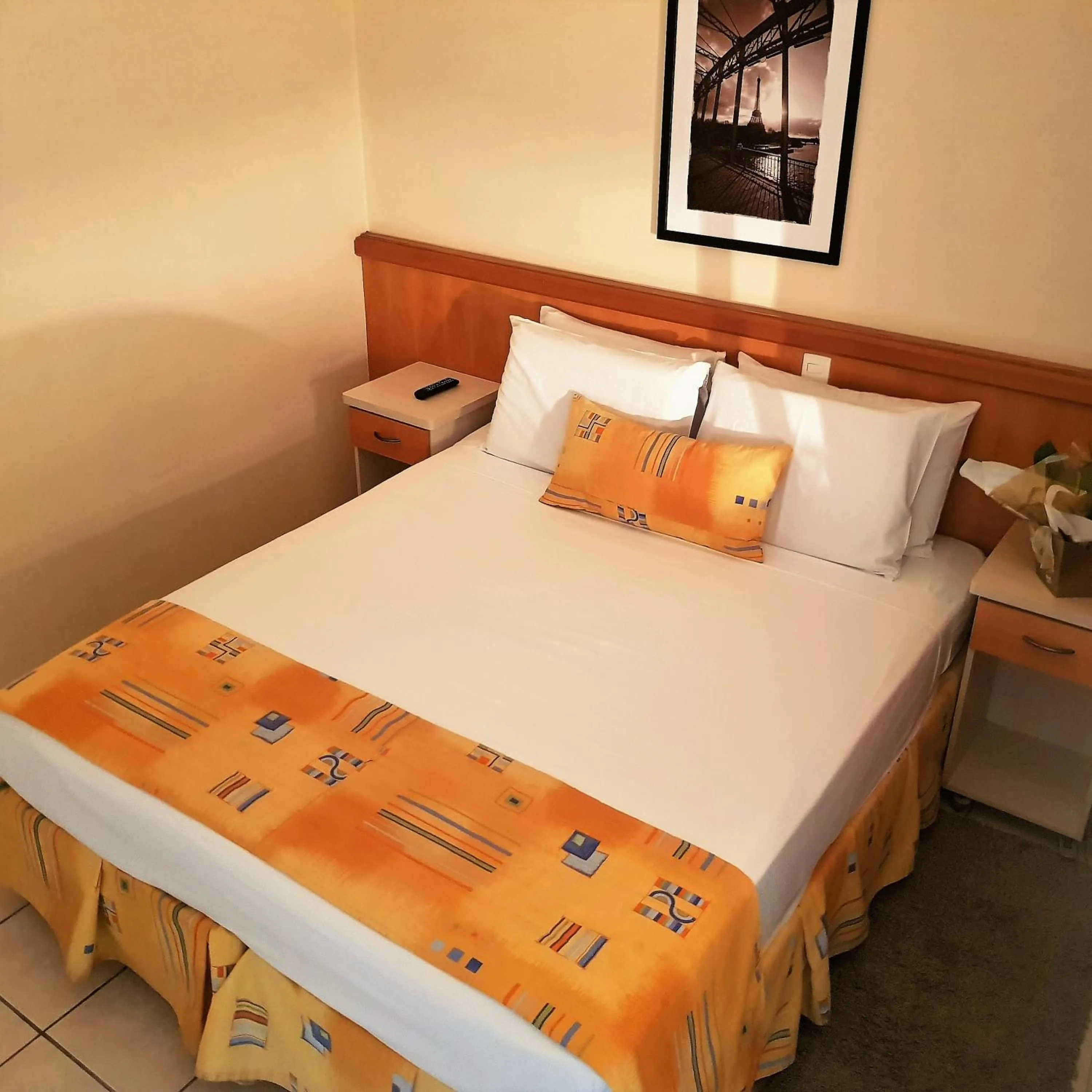 Bed in Hotel Cristal Rio Claro