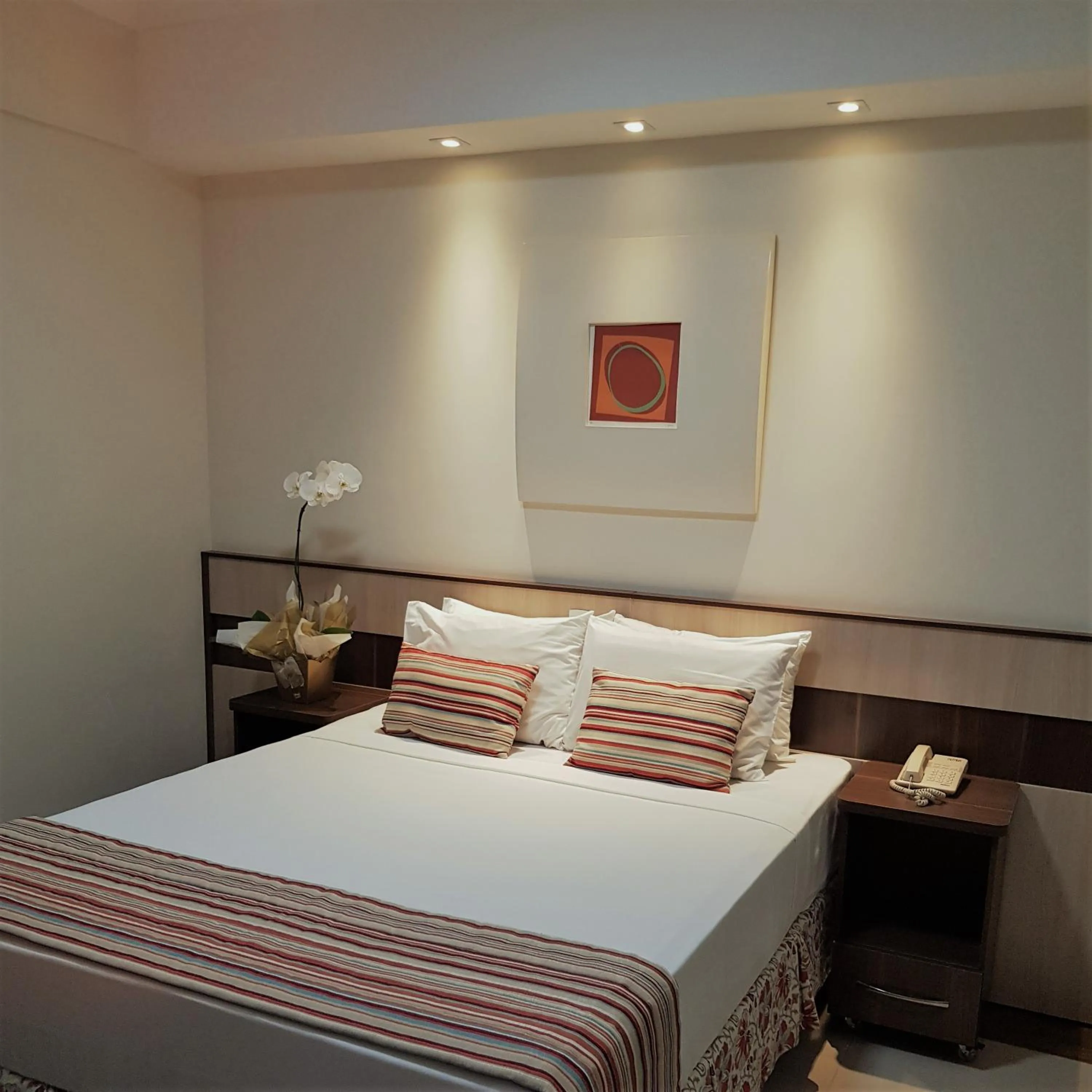 Bed in Hotel Cristal Rio Claro