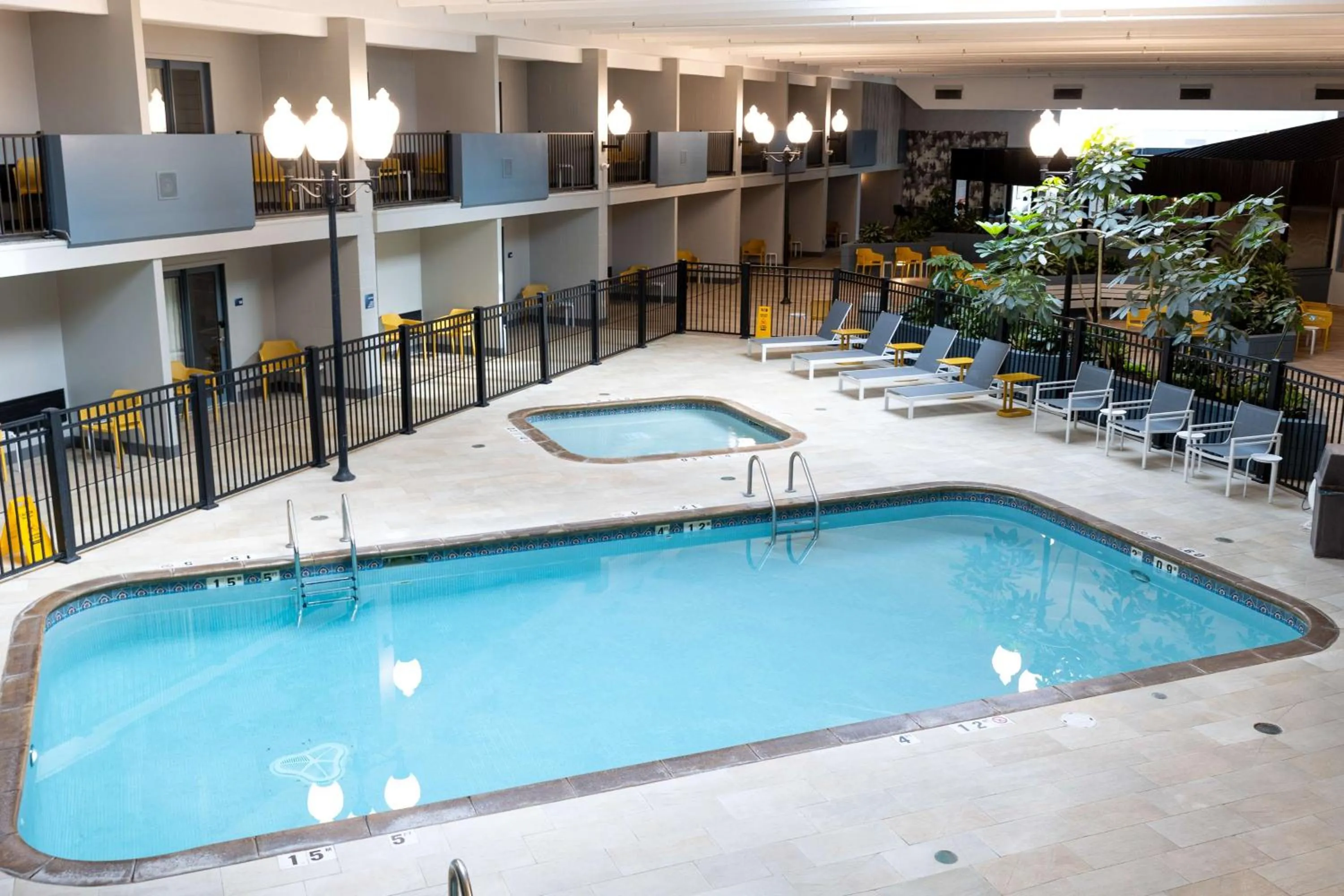 Pool view in DoubleTree by Hilton Austin, MN