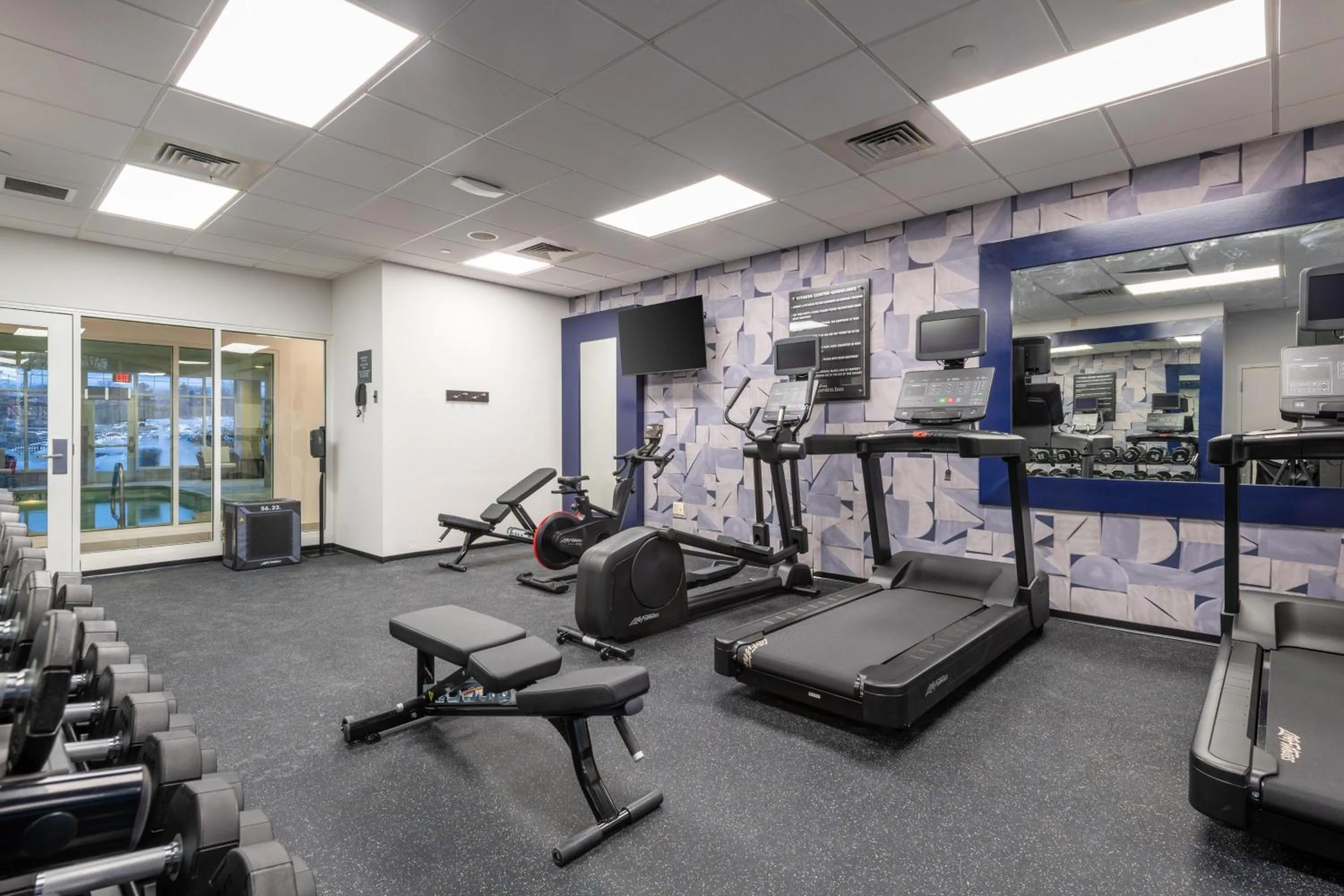 Fitness centre/facilities in Hilton Garden Inn Auburn Riverwatch