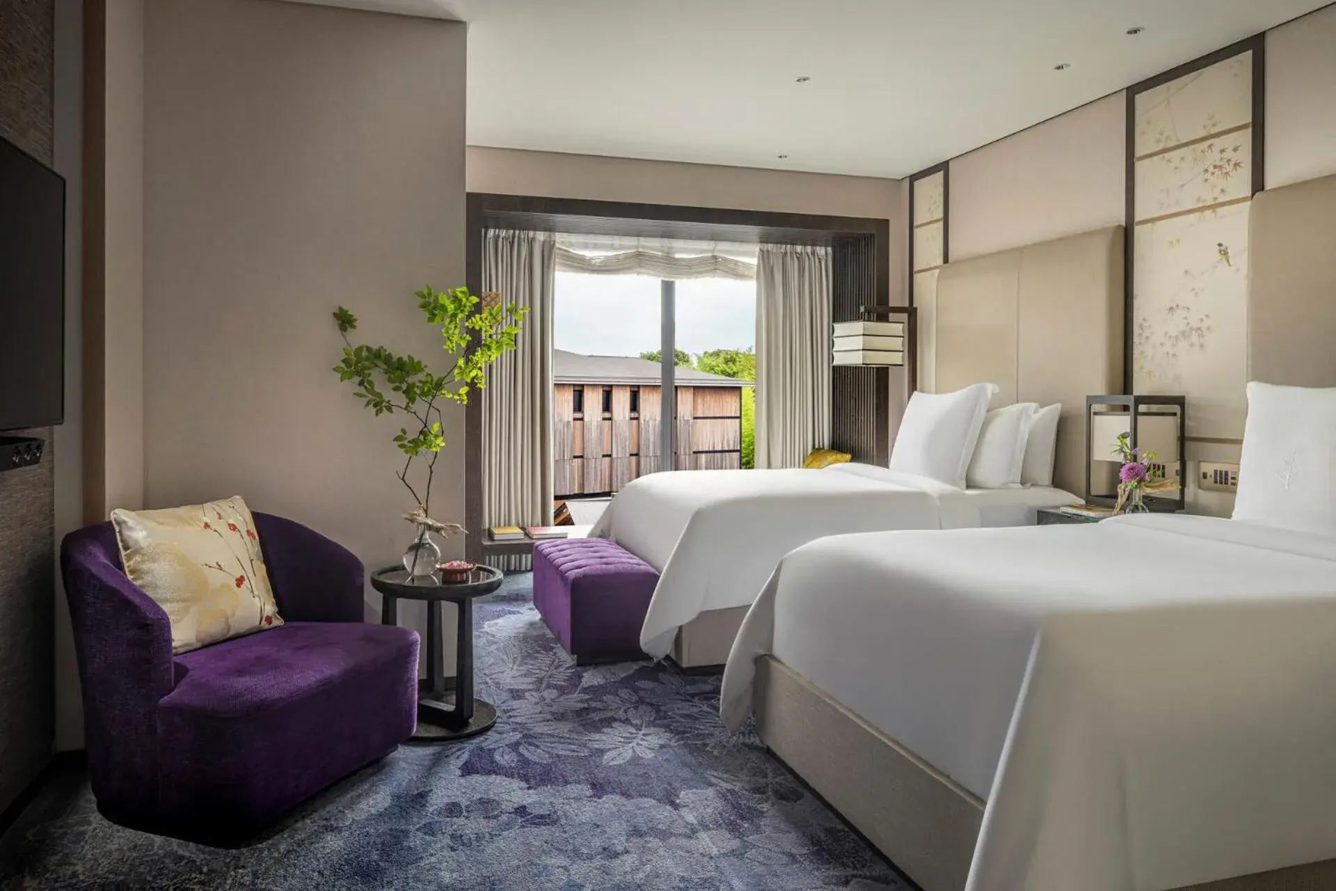 One Bedroom Premier Suite Twin Beds in Four Seasons Hotel Kyoto One Bedroom Premier Suite Twin Beds in Four Seasons Hotel Kyoto