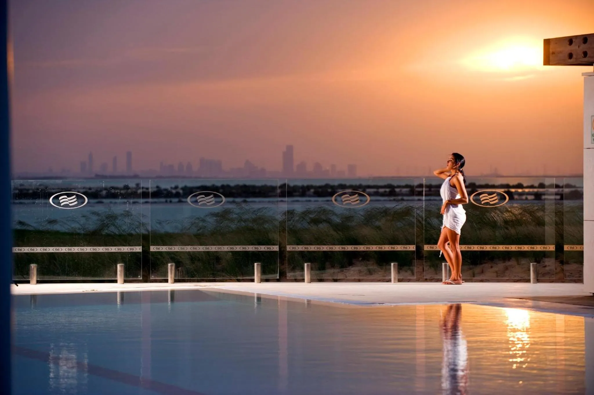 Swimming pool in Crowne Plaza Yas Island by IHG