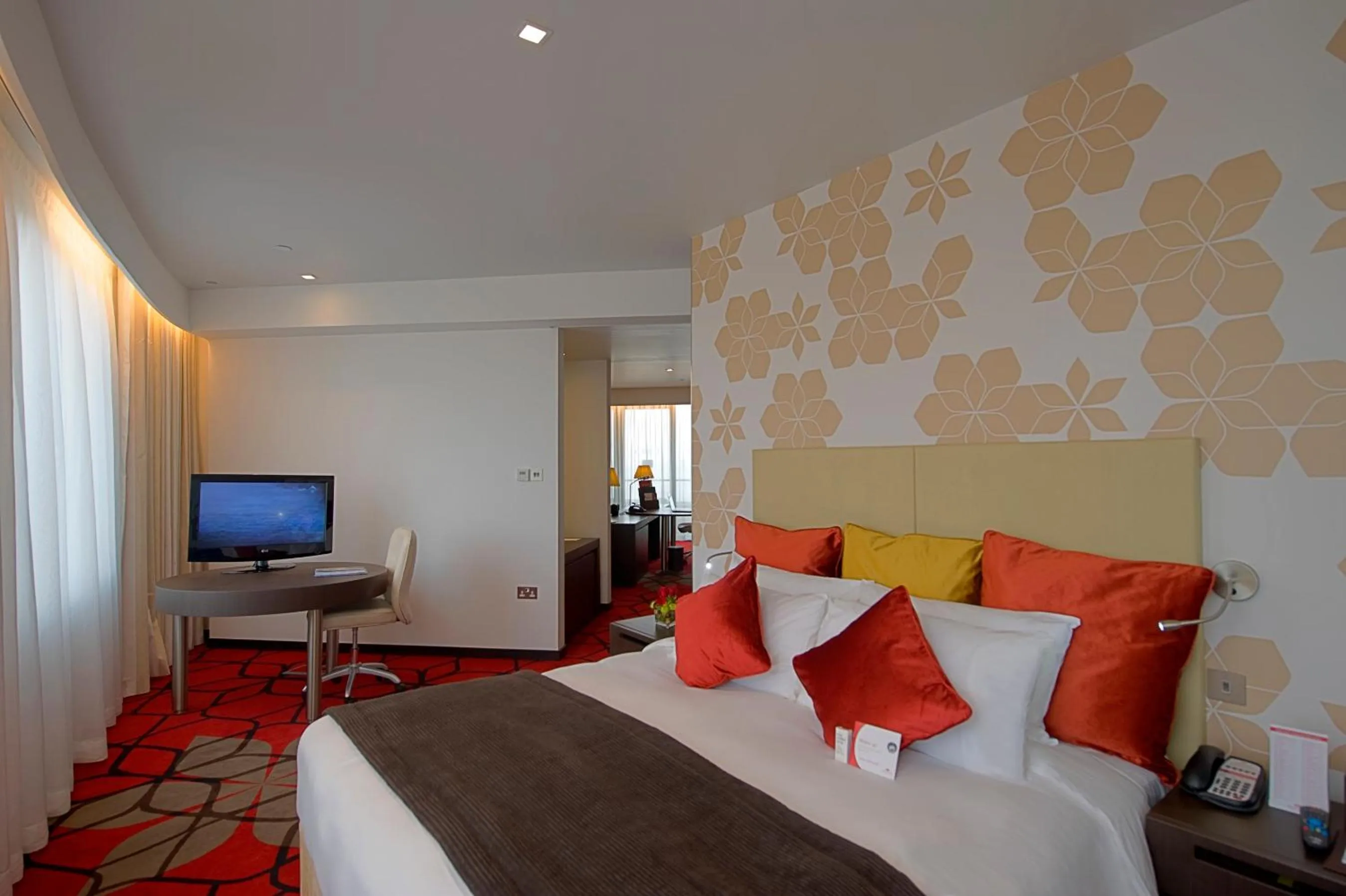 Standard King Room with City View - Lounge Access in Crowne Plaza Yas Island by IHG