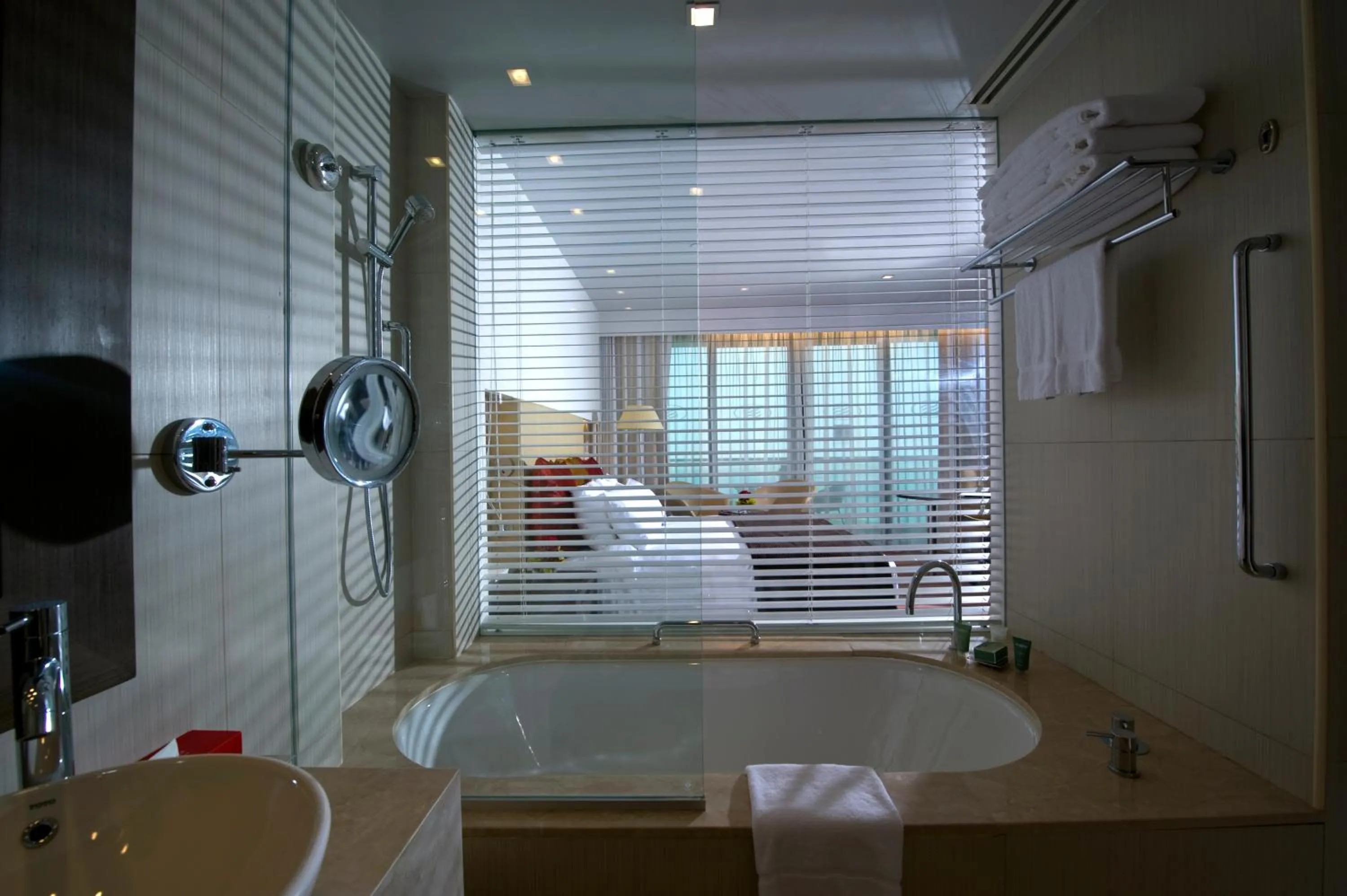 Standard Twin Room with Sea View and Balcony in Crowne Plaza Yas Island by IHG