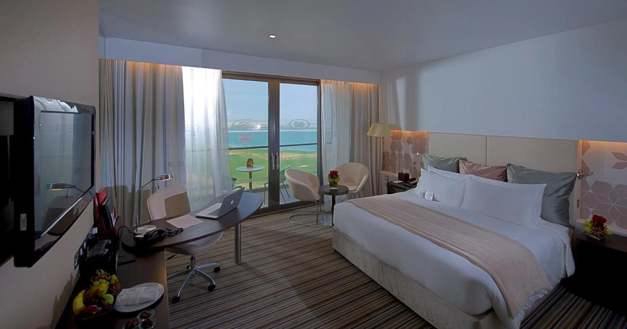 Photo of the whole room, Bed in Crowne Plaza Yas Island by IHG