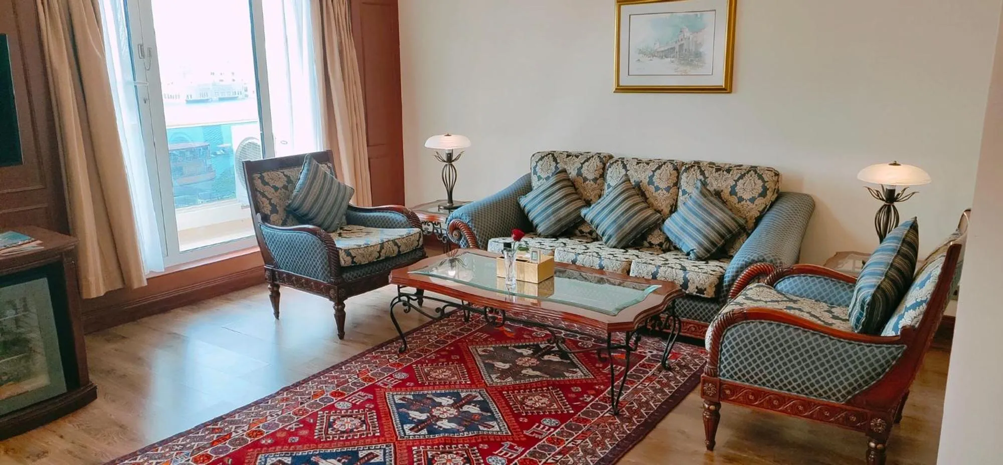 Seating area in Riviera Hotel