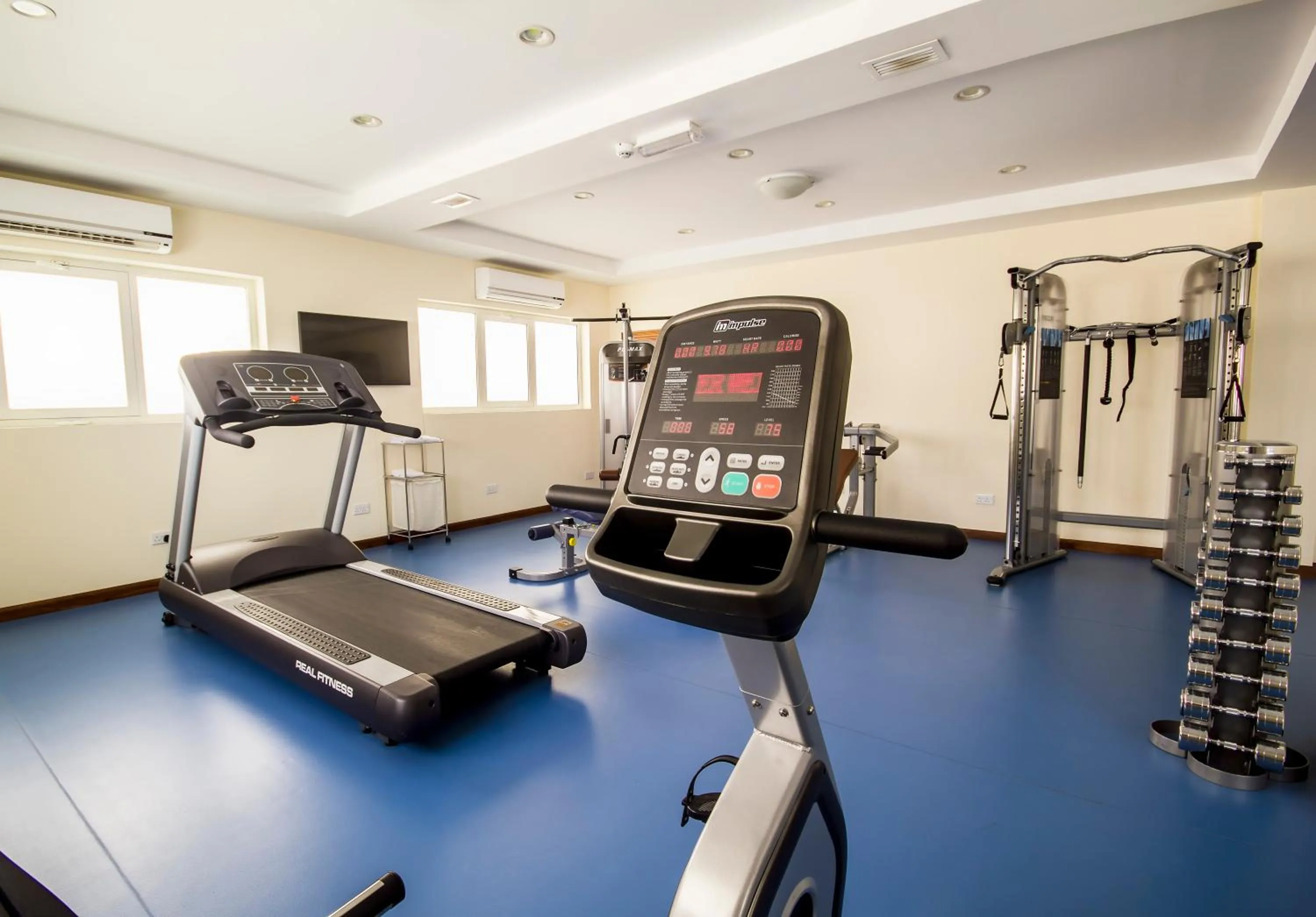 Fitness centre/facilities in Riviera Hotel