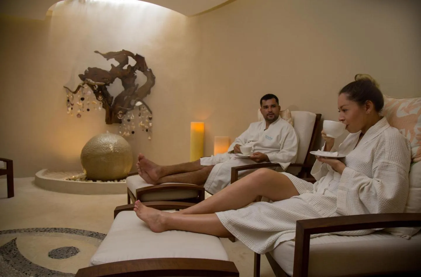 People in Mahekal Beach Front Resort & Spa