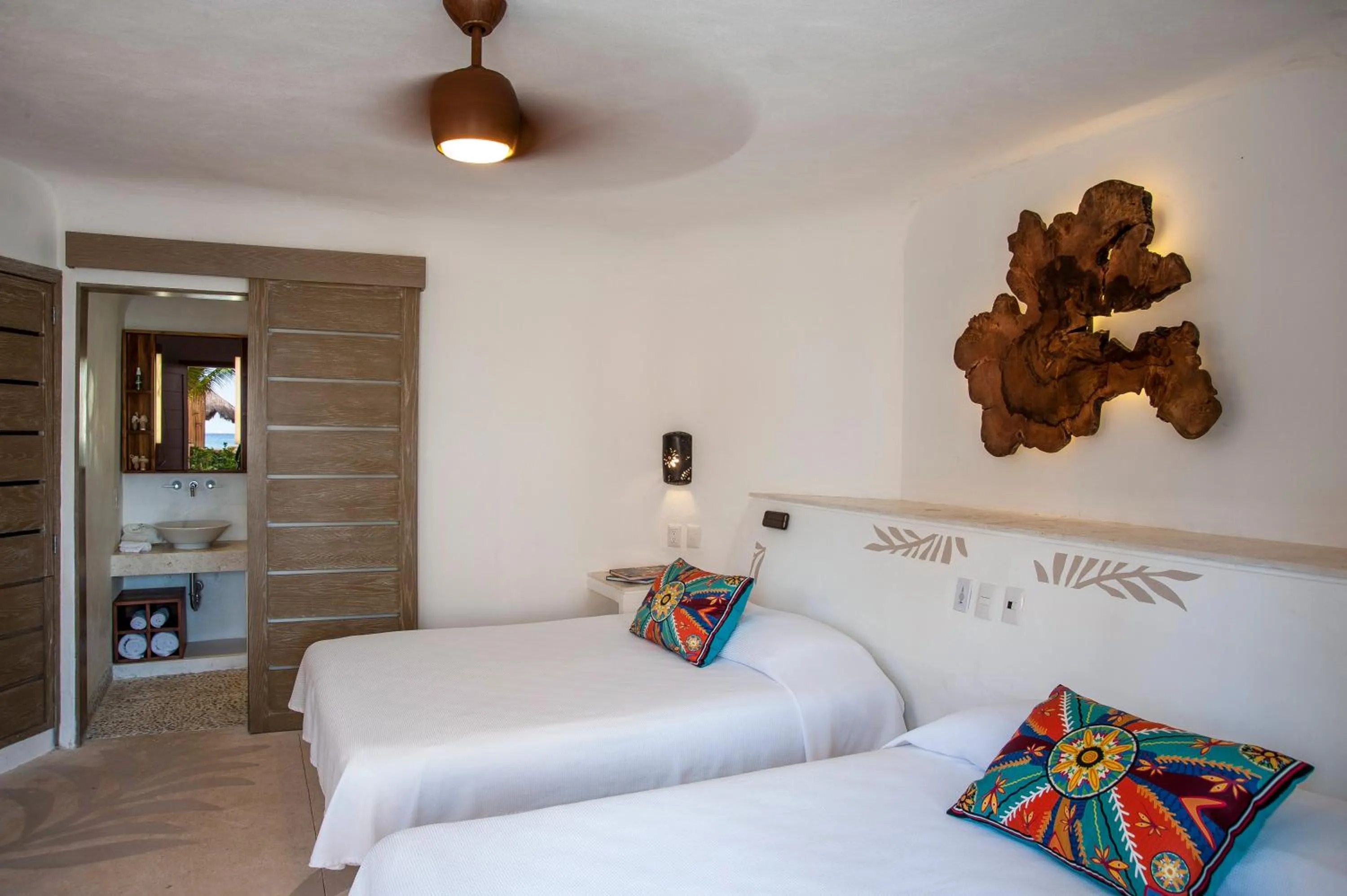 Bedroom, Bed in Mahekal Beach Front Resort & Spa