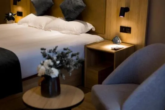 Bed in GreenTree Inn Jiangsu Suzhou Changshu Fuchunjiang International Qipeicheng Road Express Hotel