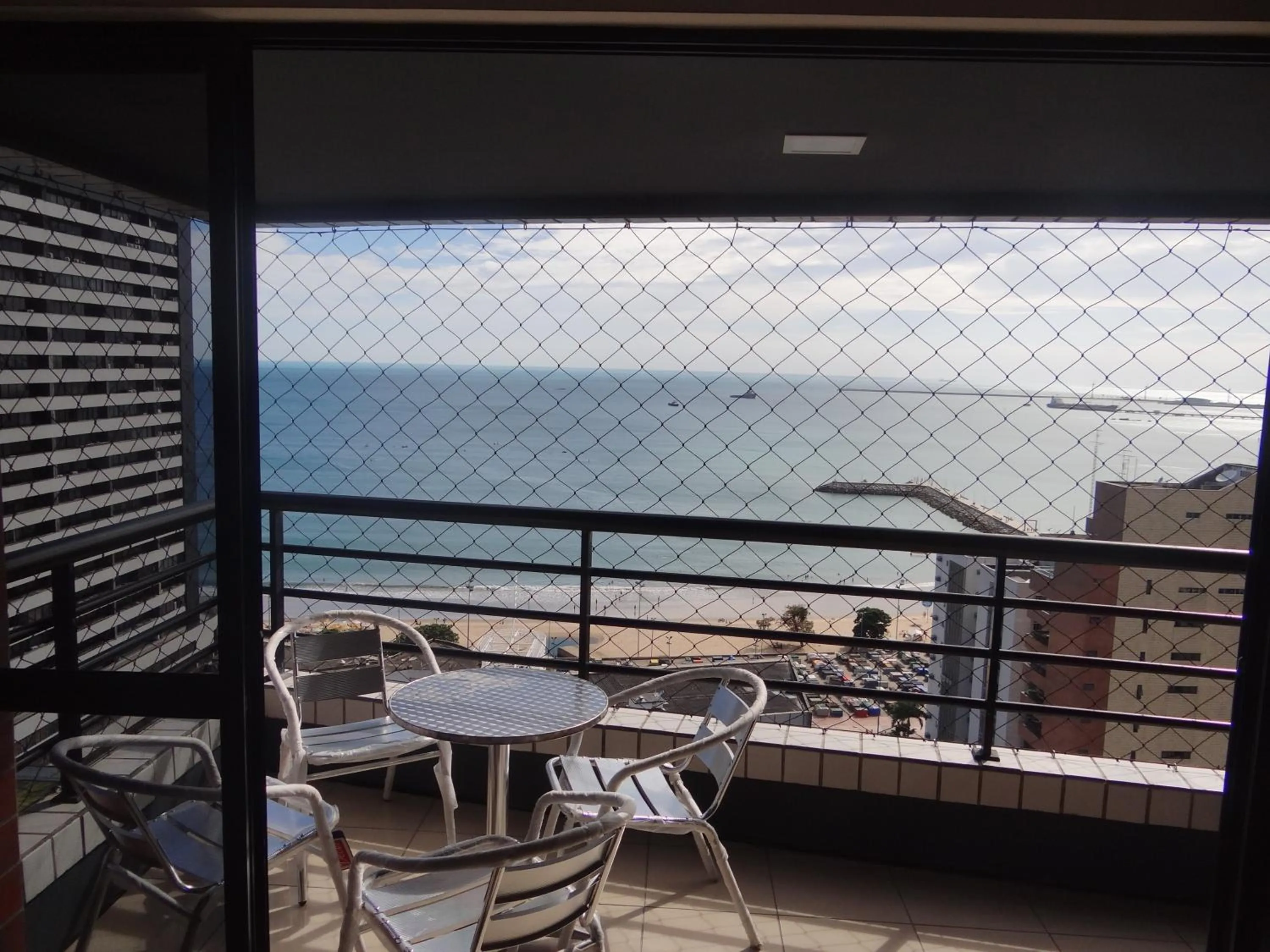 Balcony/Terrace in Apartamento Em Andar Alto com Vista Mar Meireles