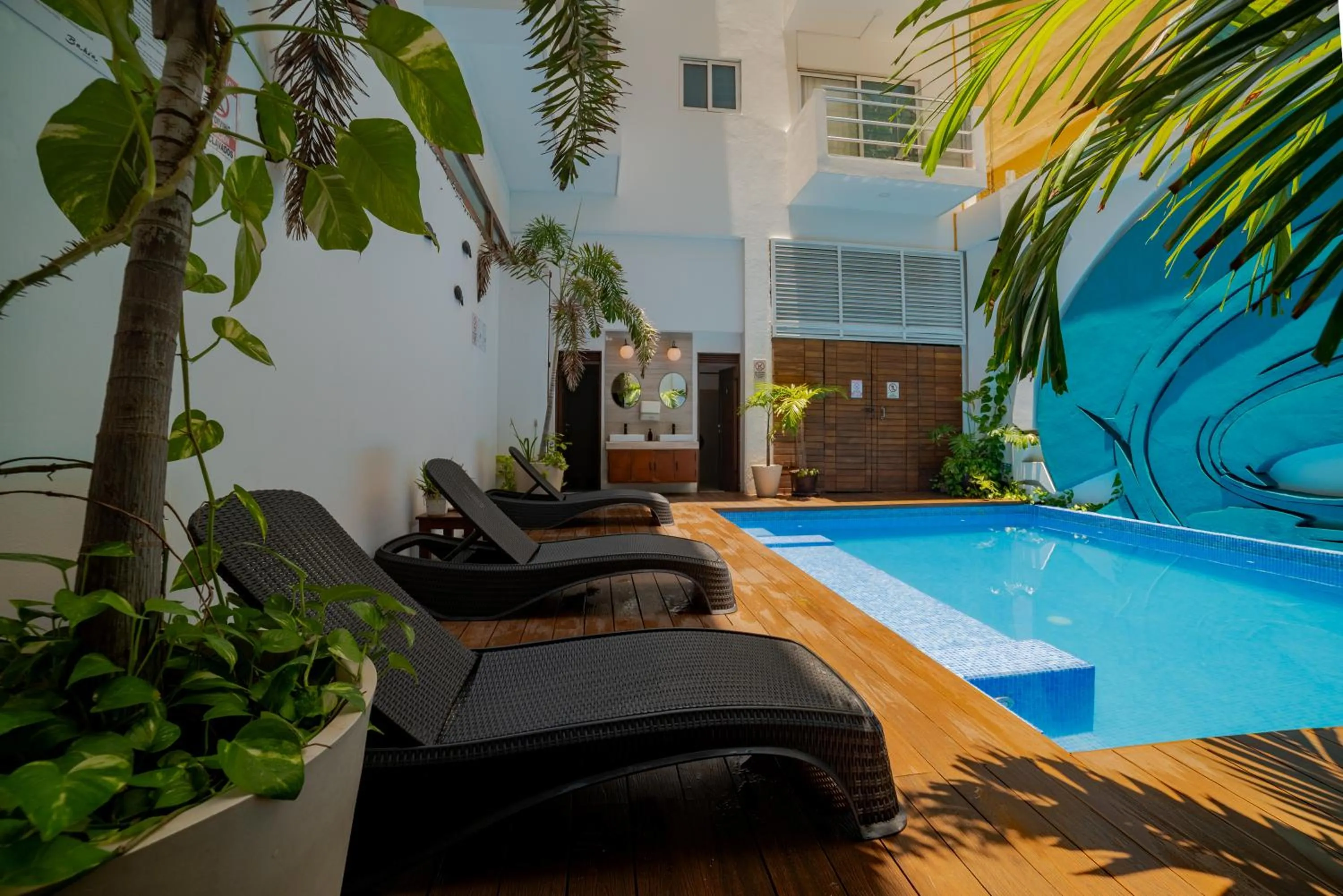 Swimming pool in Hotel Bahia Chac Chi