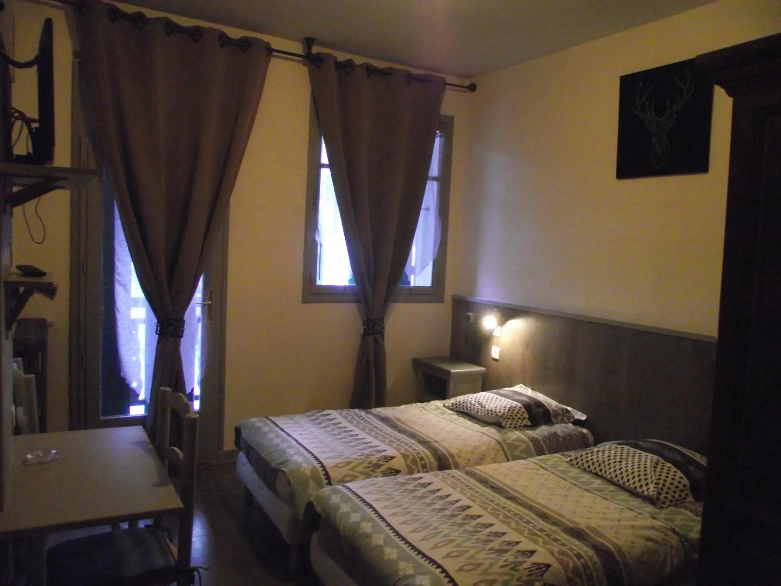 Bed in Hotel Valérie