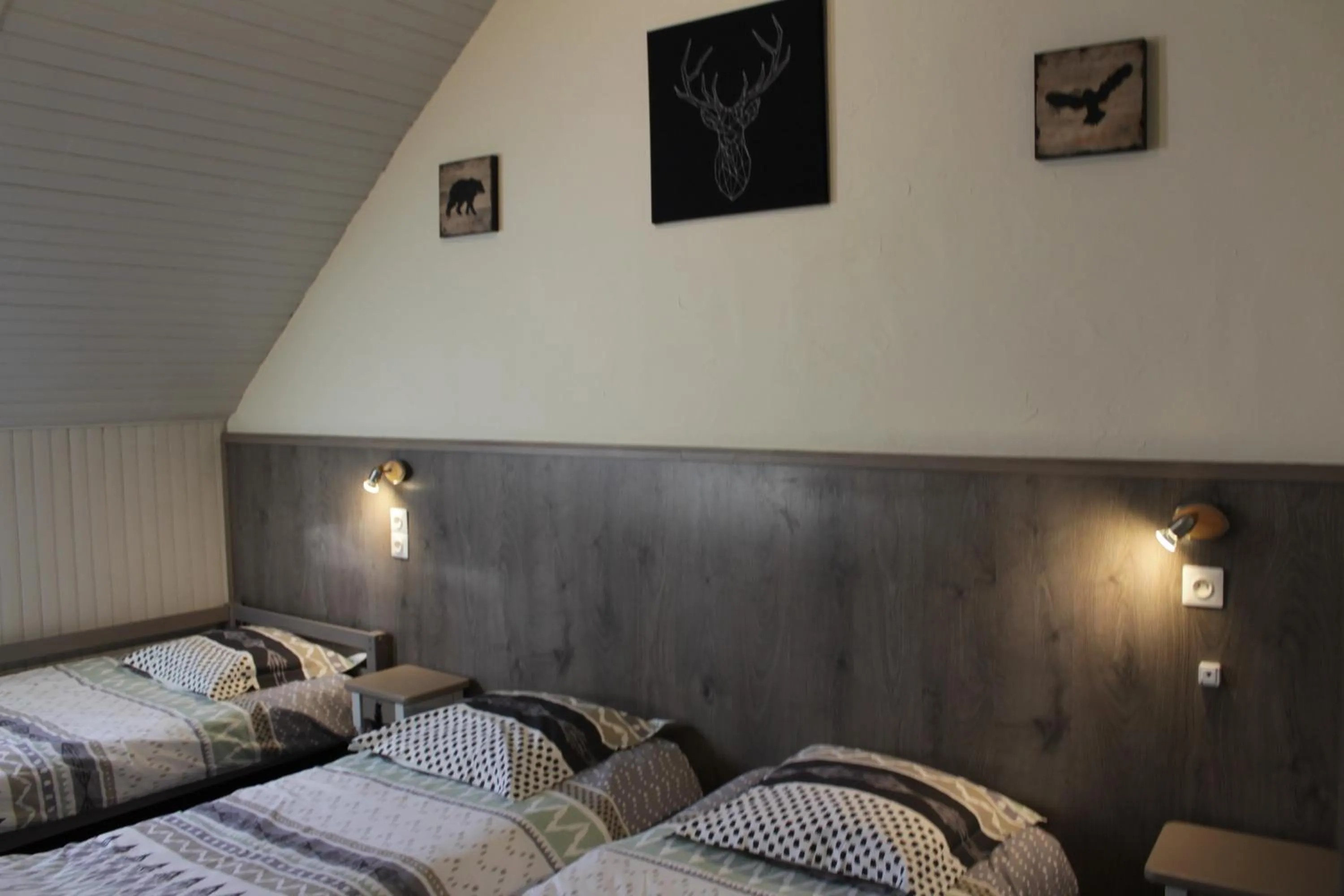 Bed in Hotel Valérie