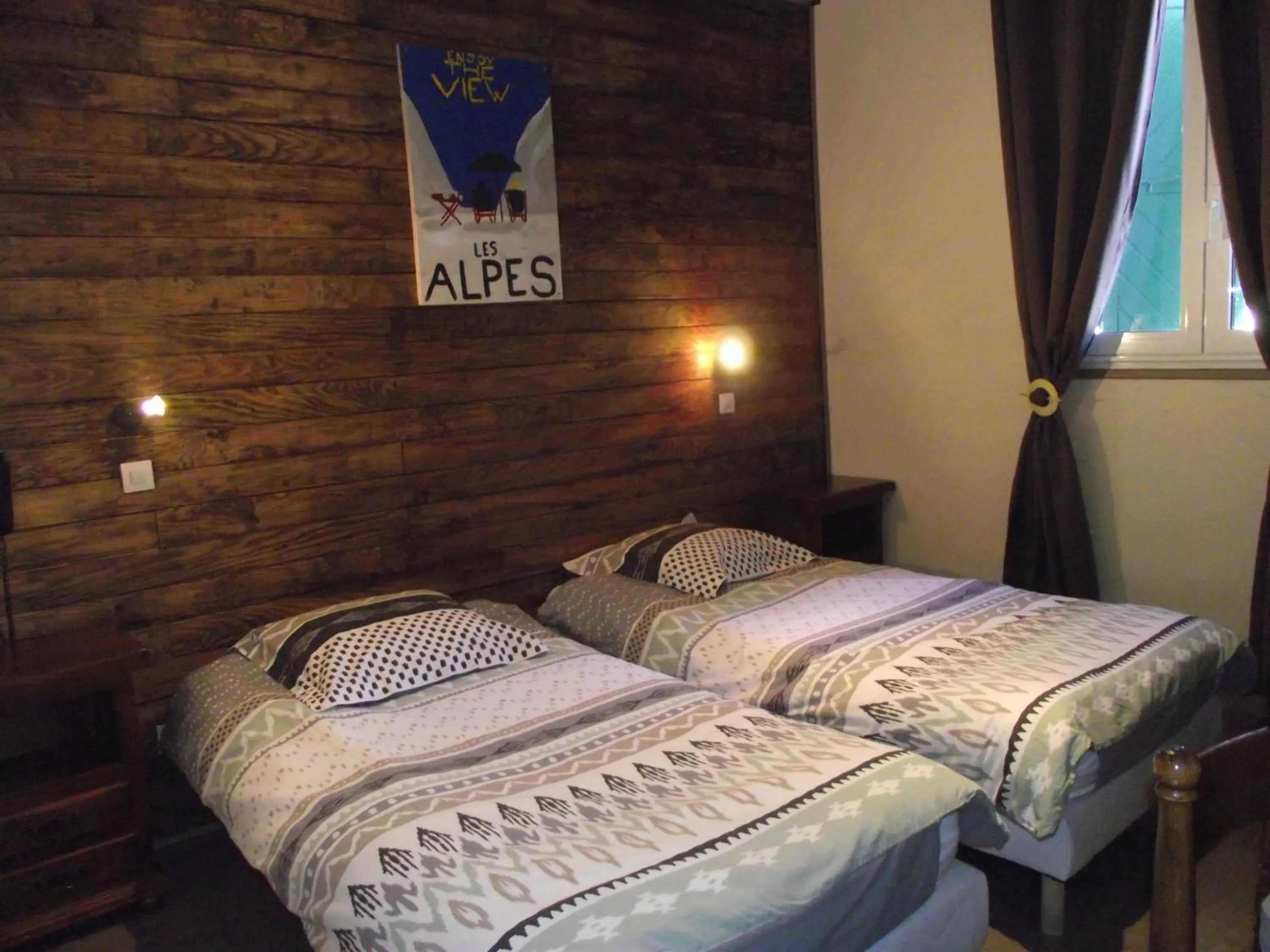 Bed in Hotel Valérie