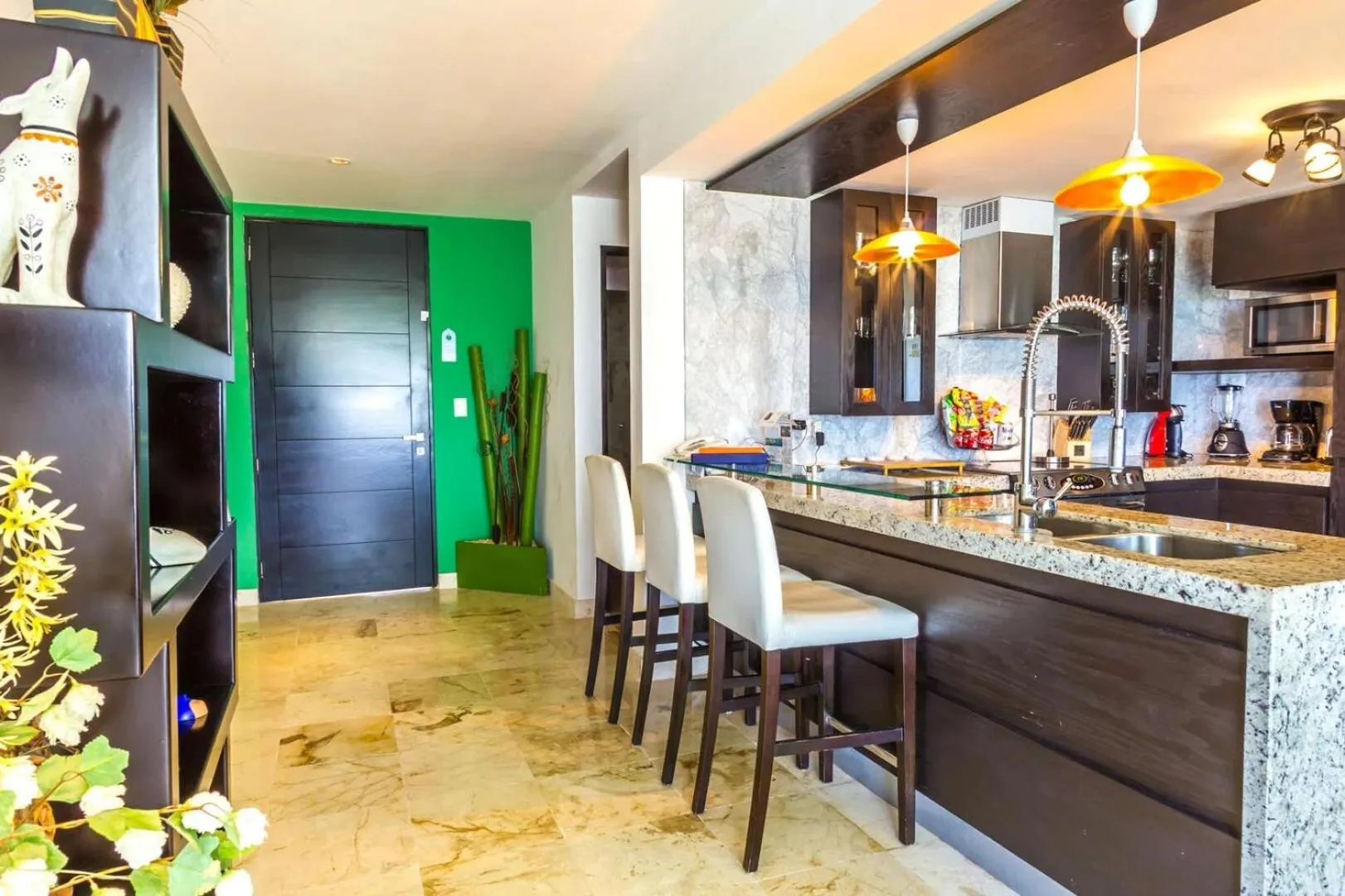 Kitchen or kitchenette in The Elements Oceanfront & Beachside Condo Hotel