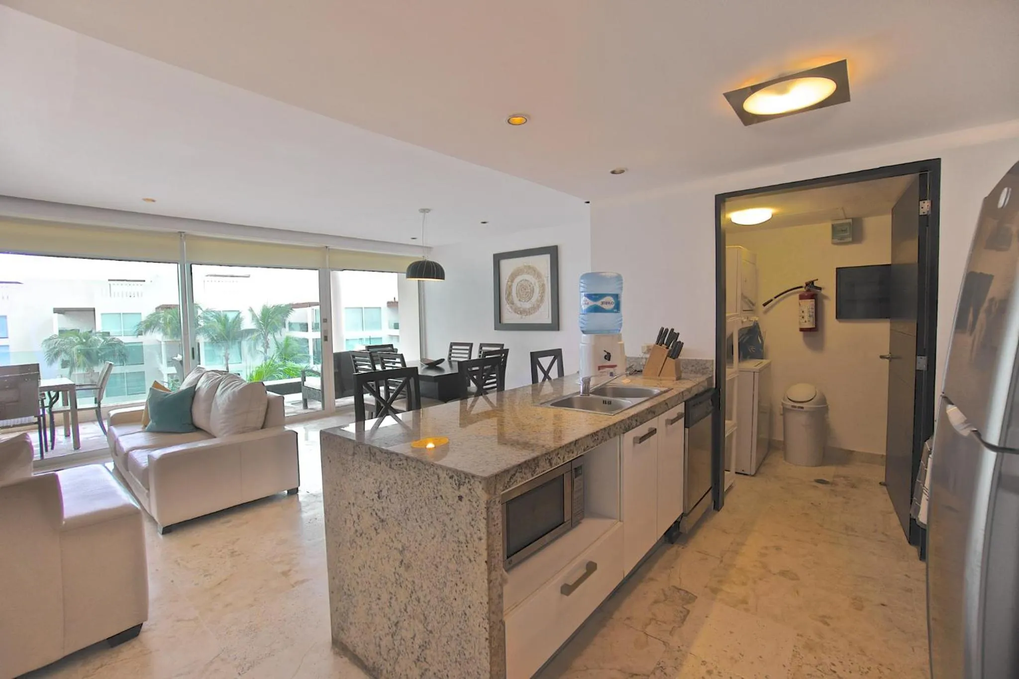 kitchen in The Elements Oceanfront & Beachside Condo Hotel