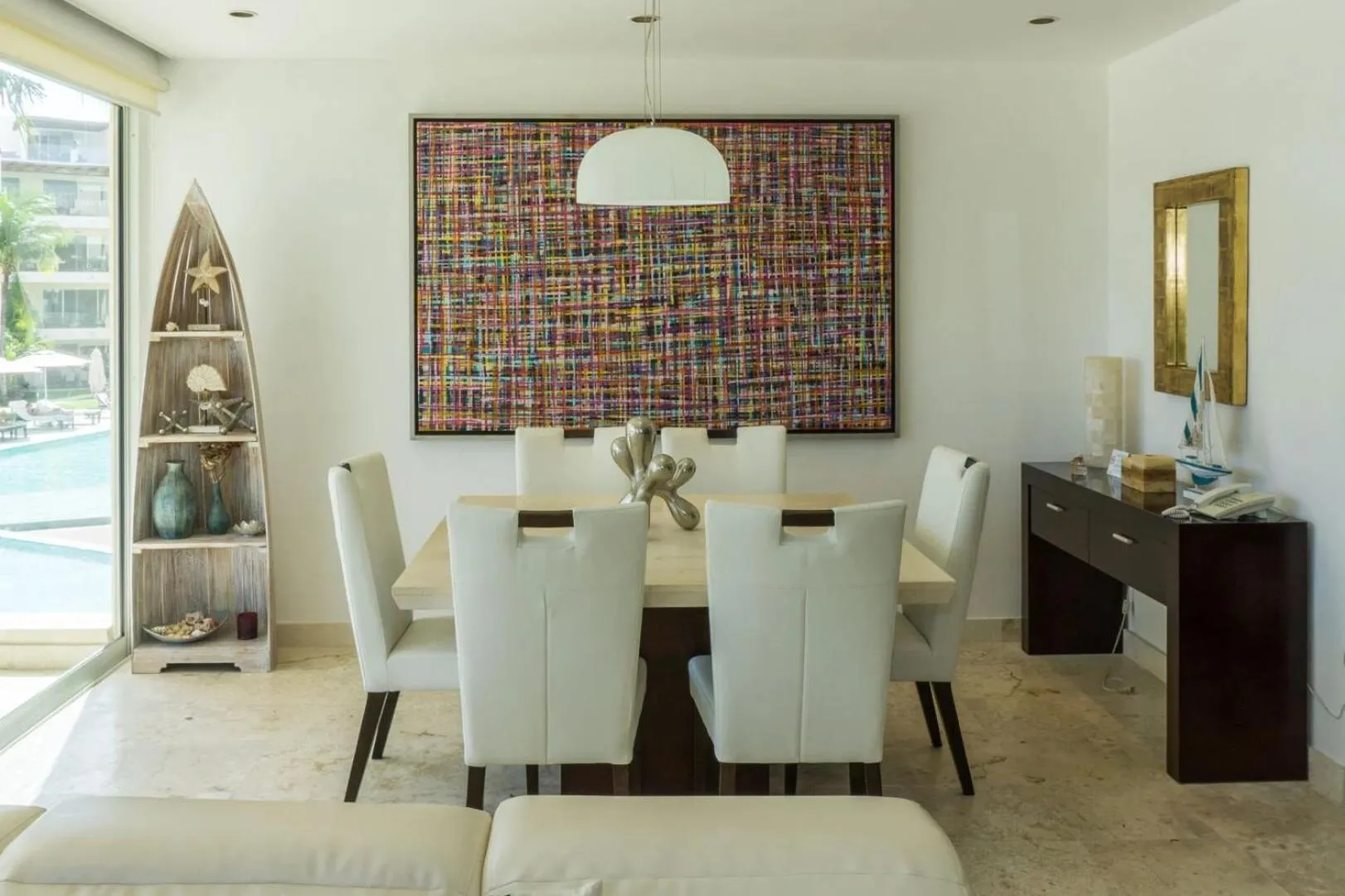Living room in The Elements Oceanfront & Beachside Condo Hotel