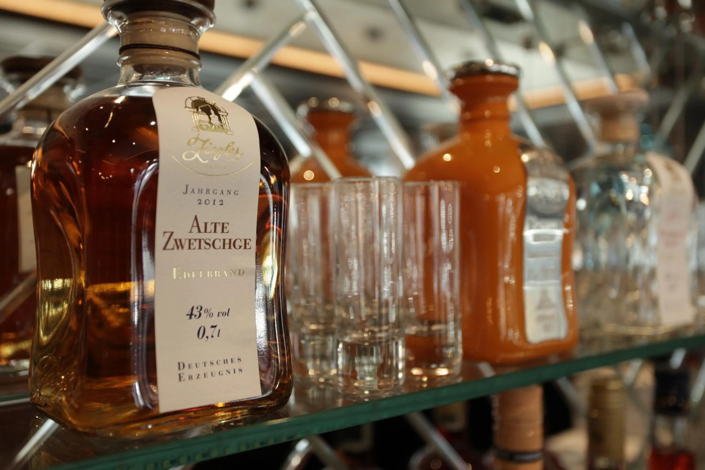 Alcoholic drinks in Hotel Aurelia