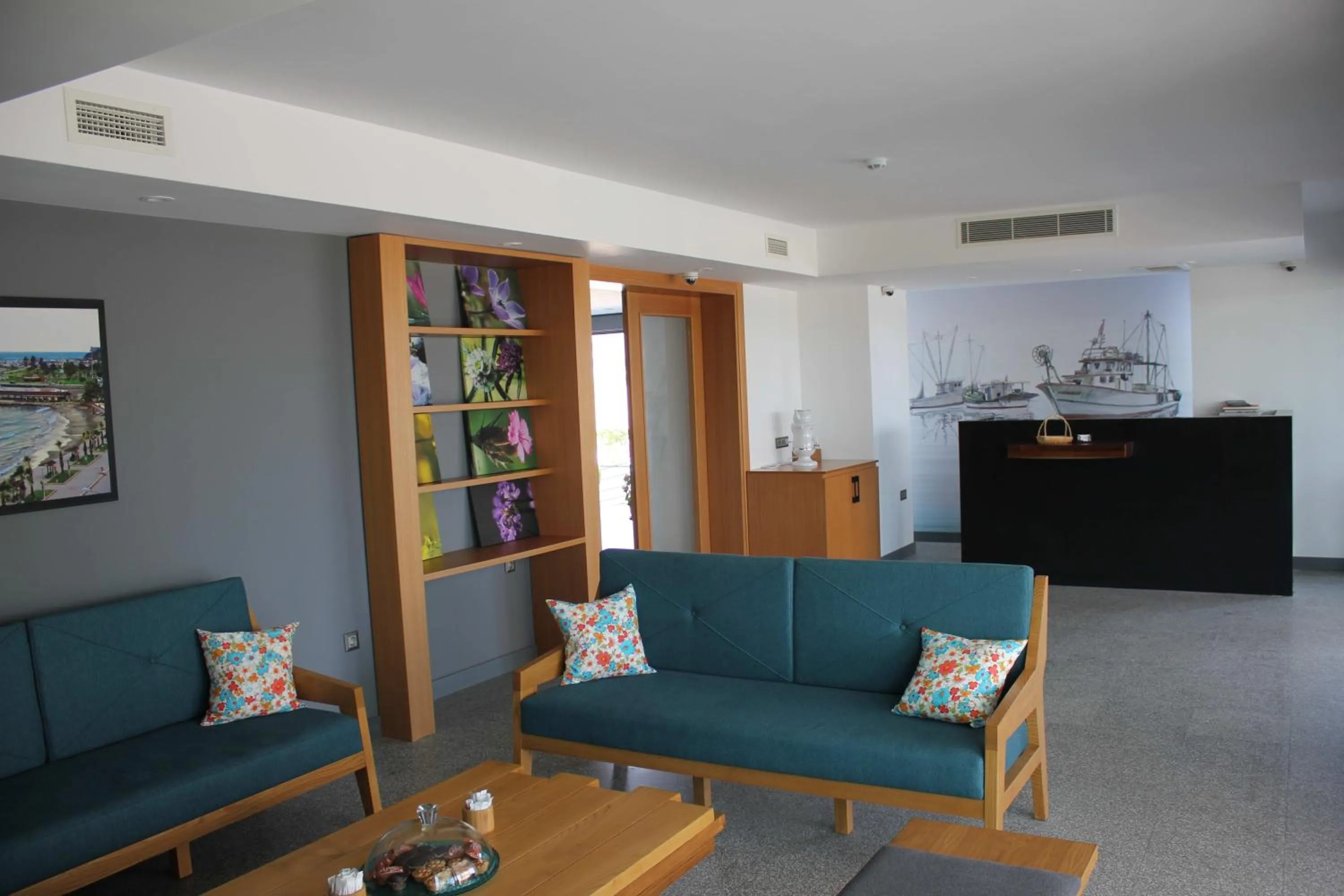 Lobby or reception in Port Marina Hotel