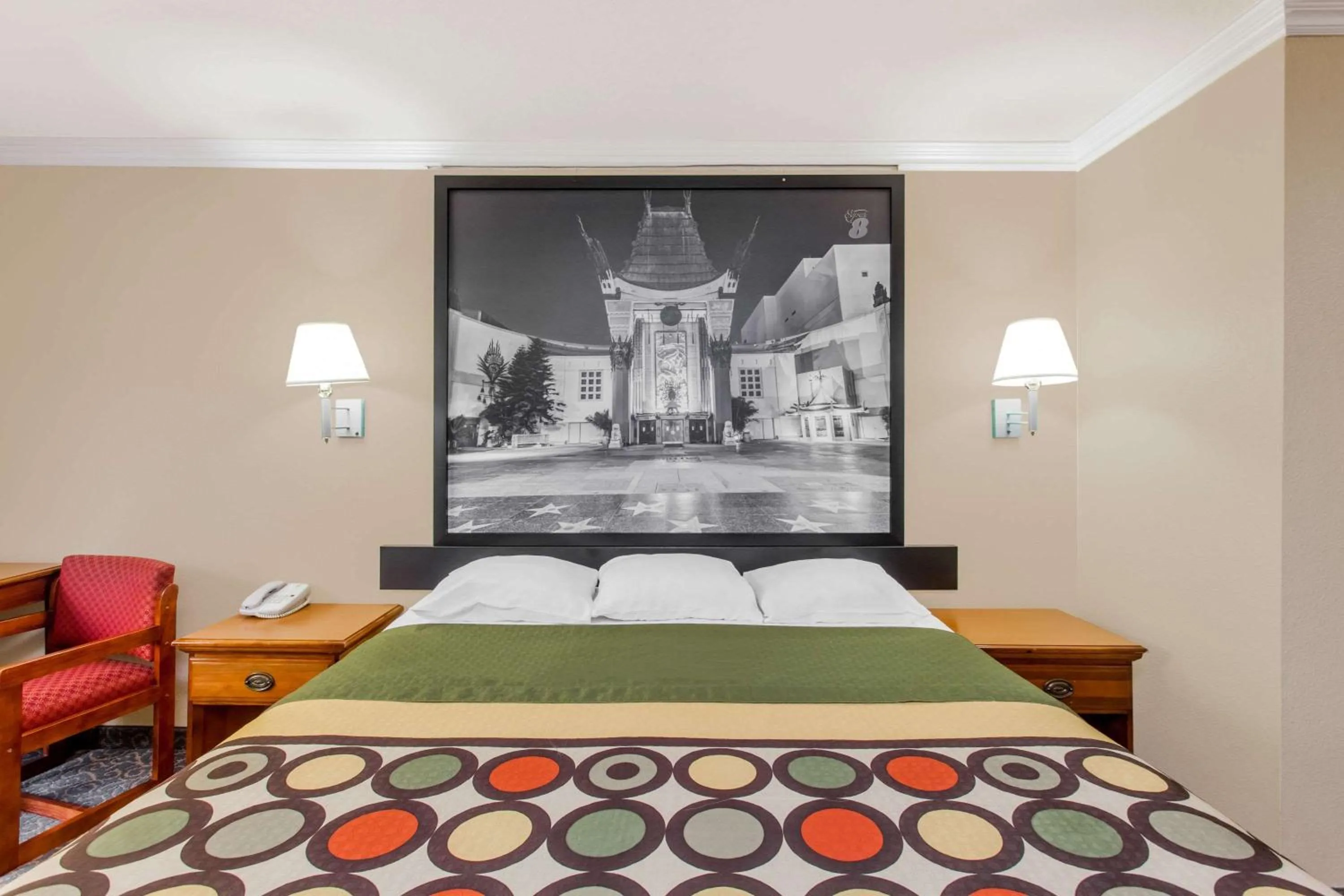 On site, Bed in Super 8 by Wyndham Los Angeles Downtown