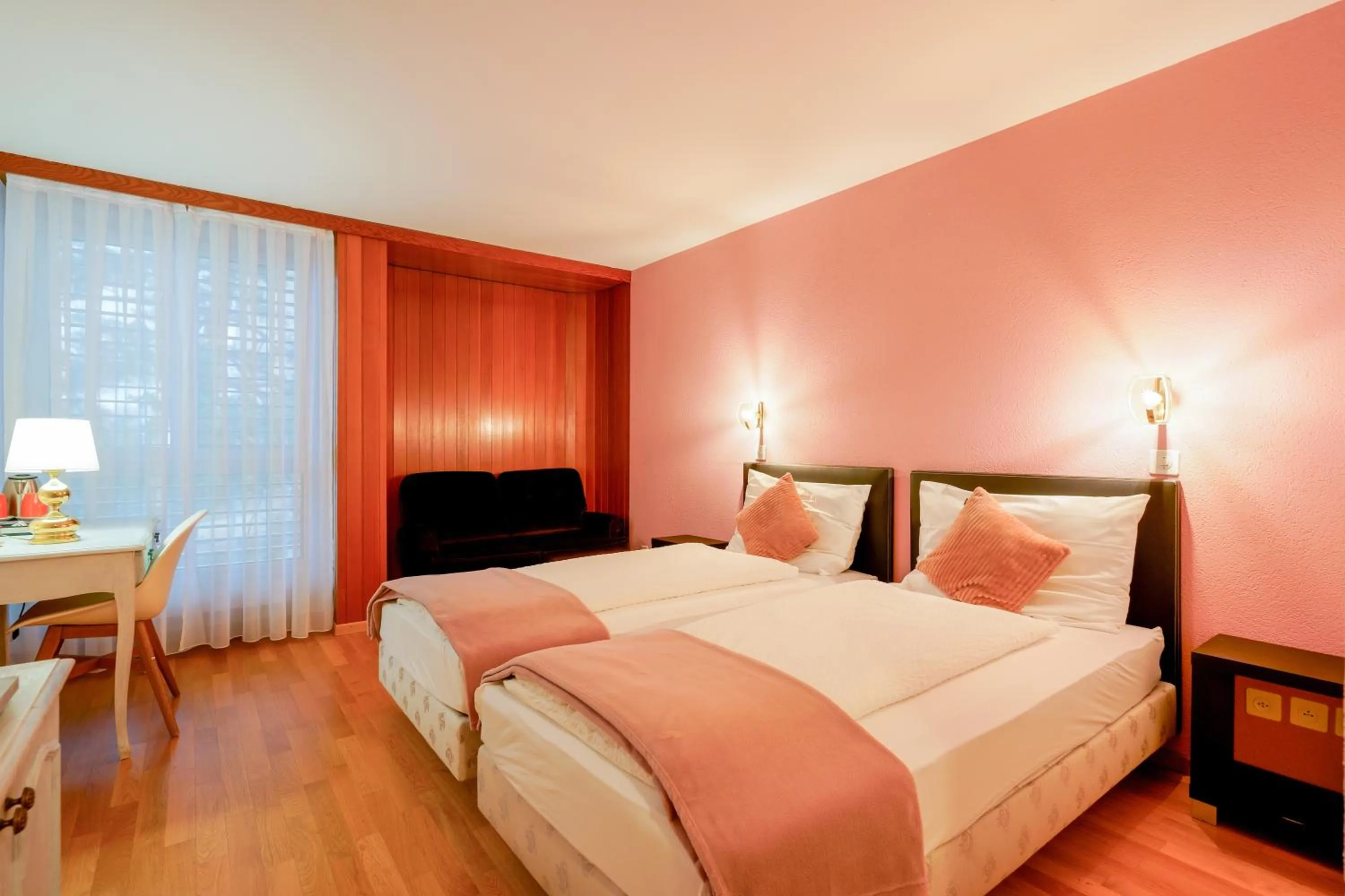 Photo of the whole room, Bed in Hôtel du Grand-Pré