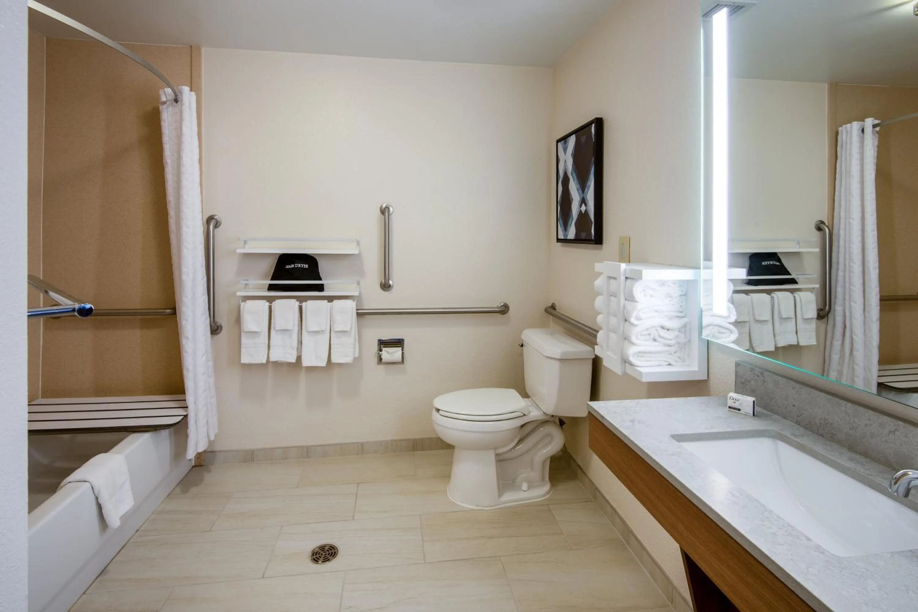 Bathroom in Candlewood Suites Manassas by IHG