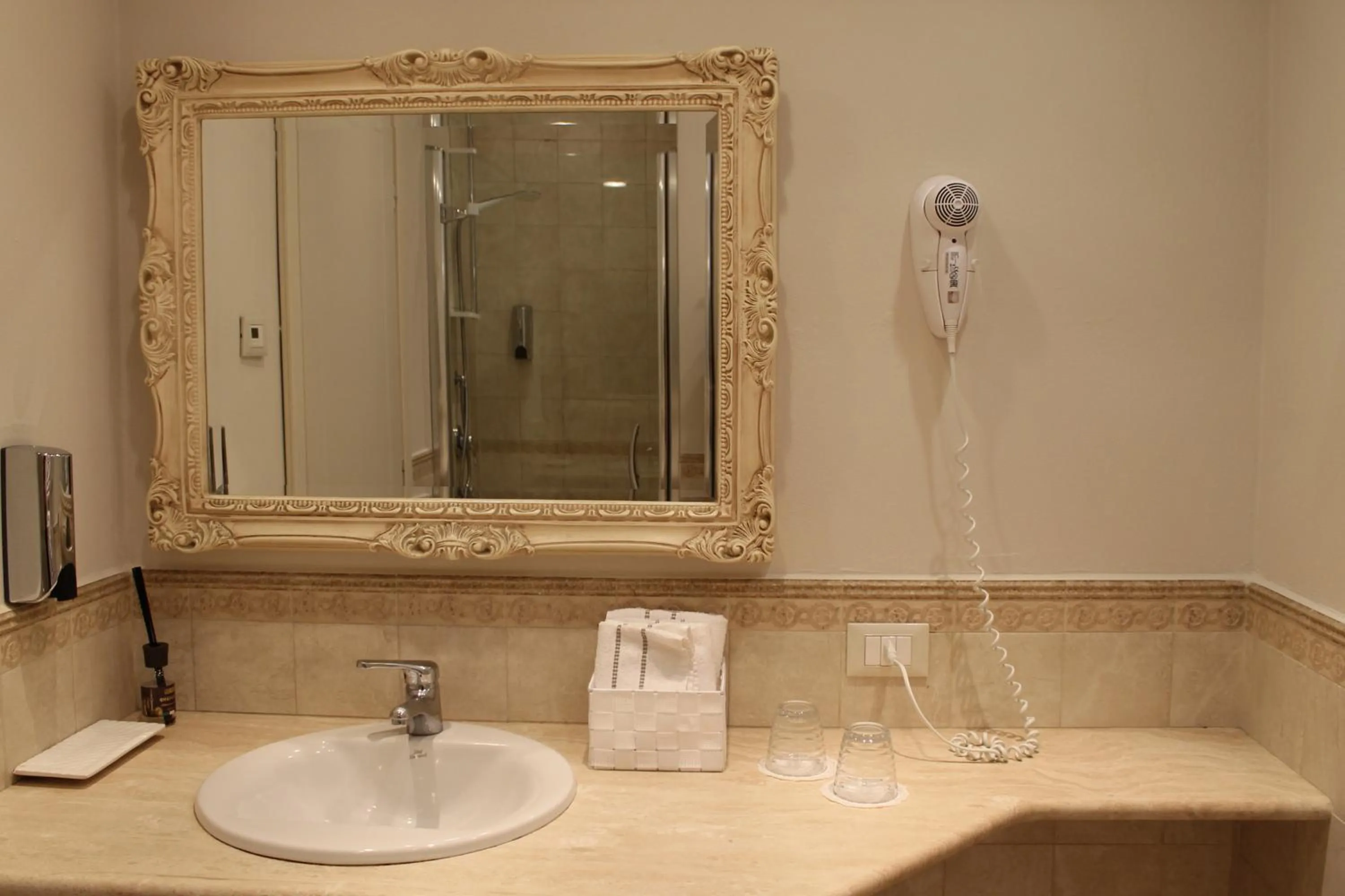 Bathroom in Hotel Capovilla