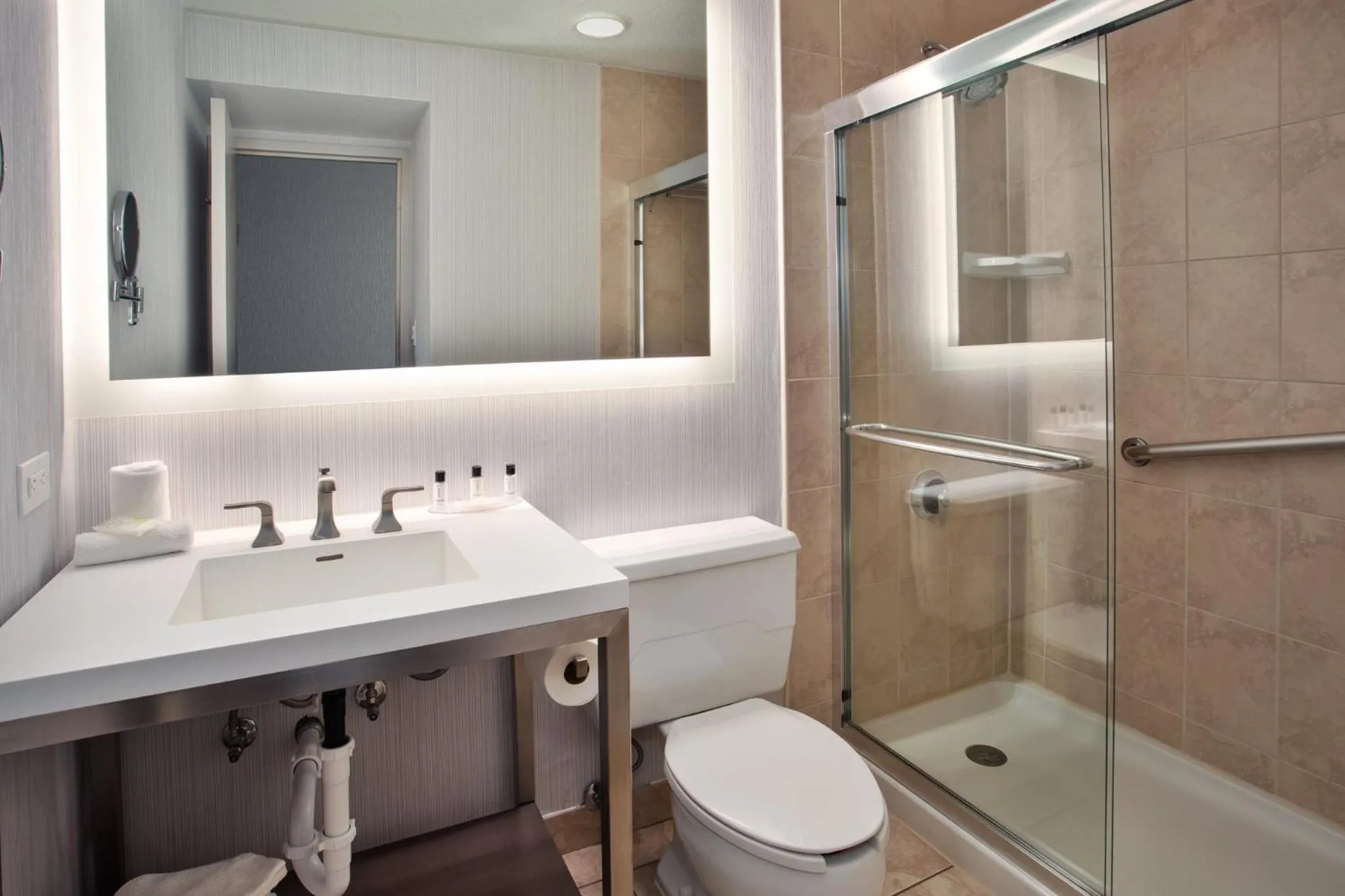 Bathroom in Crowne Plaza Chicago-Northbrook, an IHG Hotel